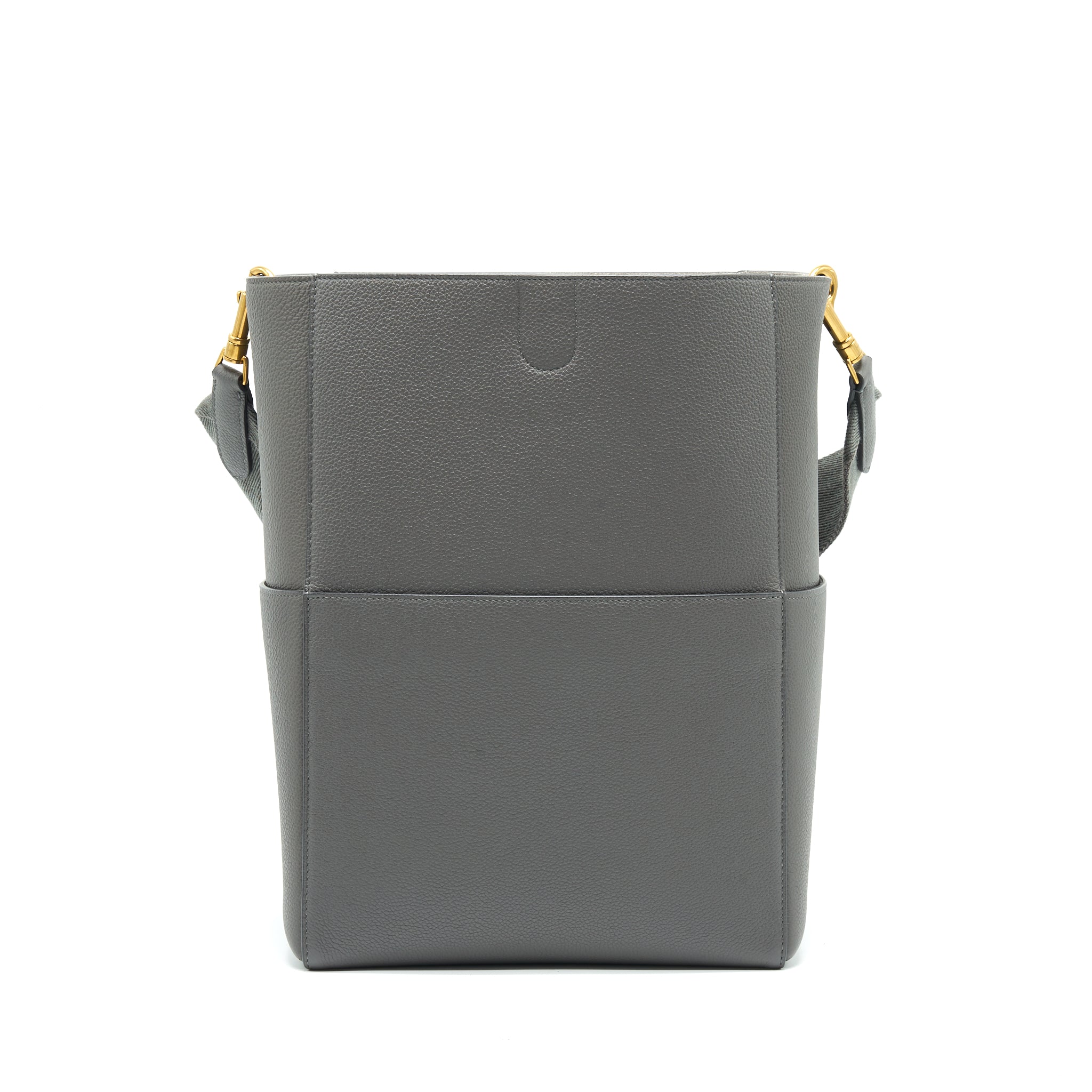 celine-sangle-bucket-bag-dark-grey-with-black-stitching