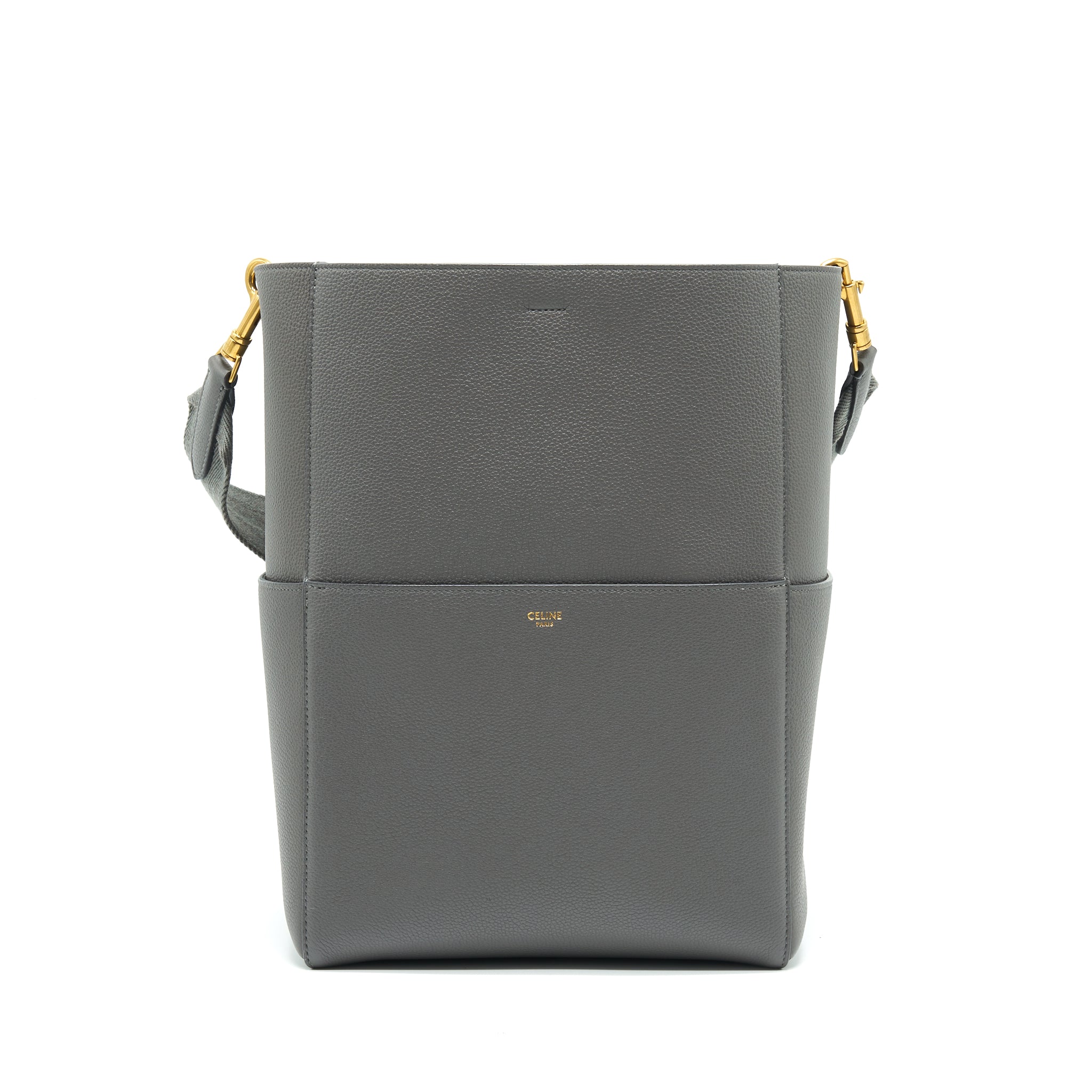 celine-sangle-bucket-bag-dark-grey-with-black-stitching