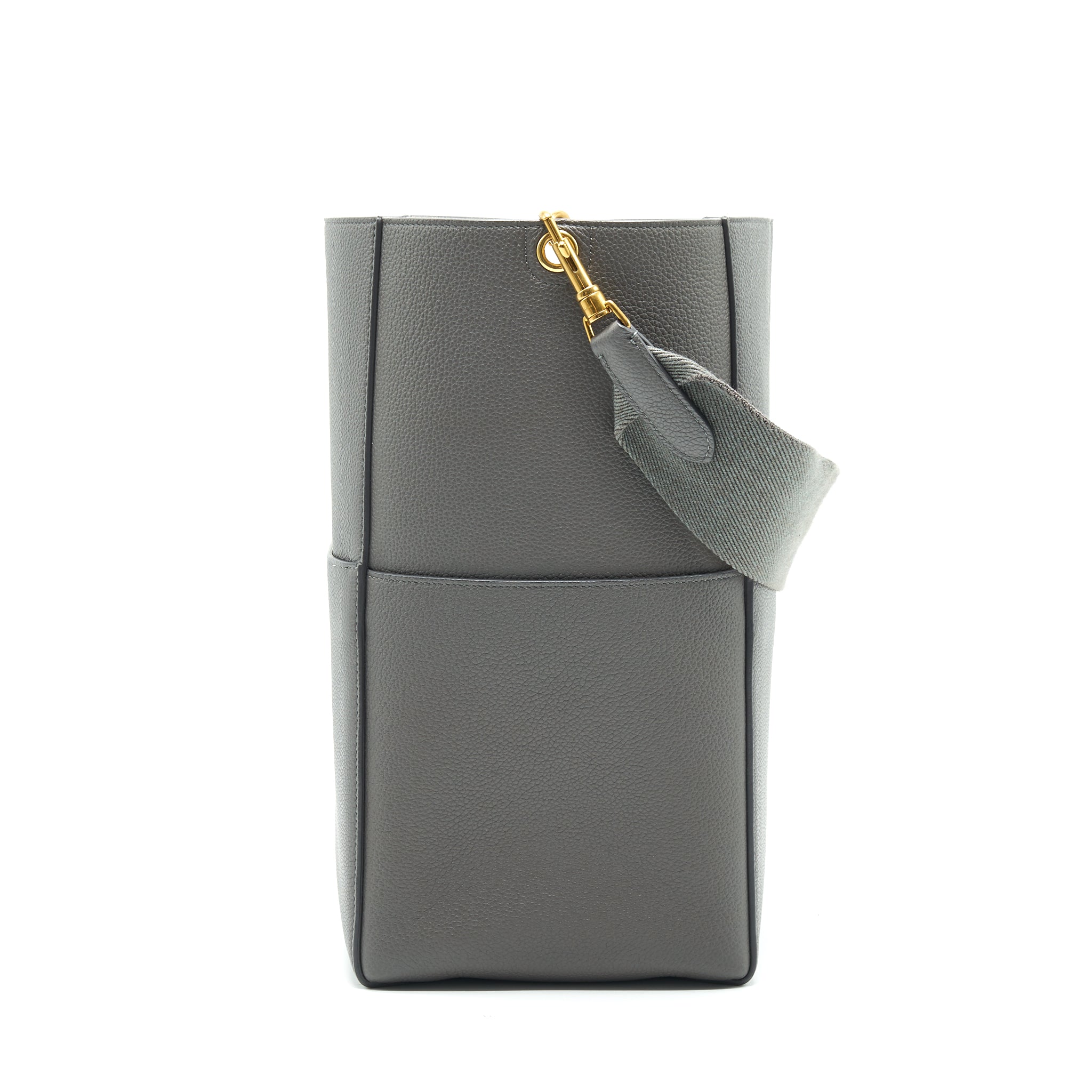 celine-sangle-bucket-bag-dark-grey-with-black-stitching