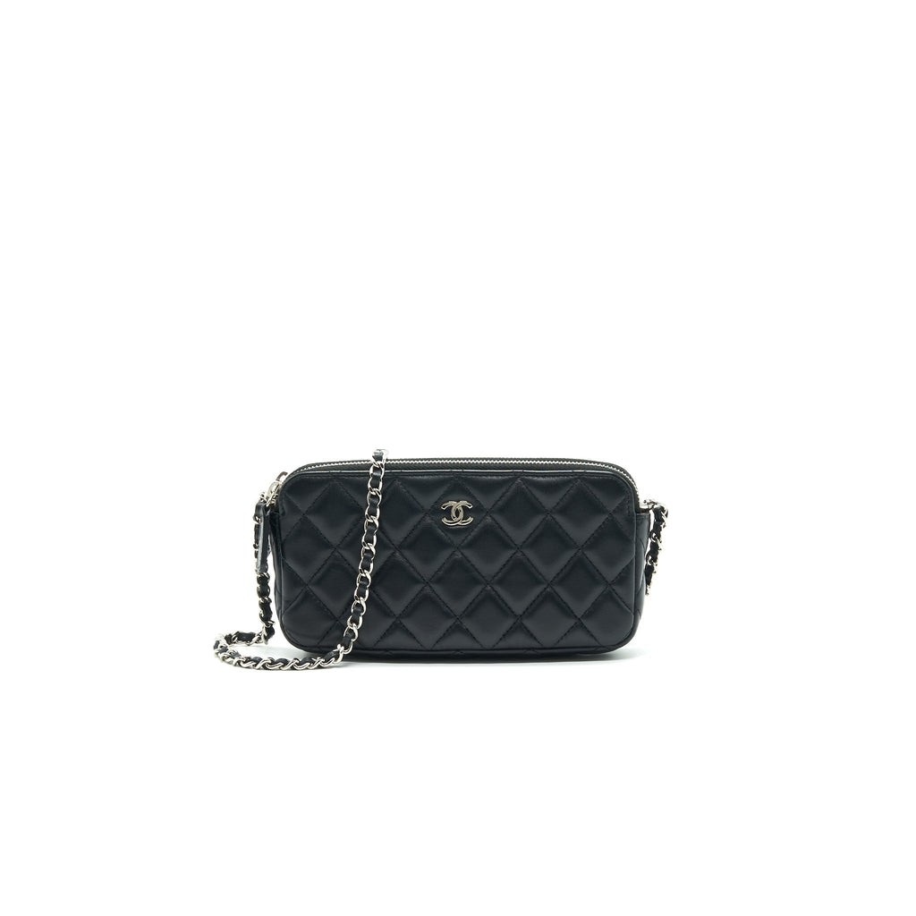 chanel-double-zip-clutch-with-chain-lambskin-black-shw