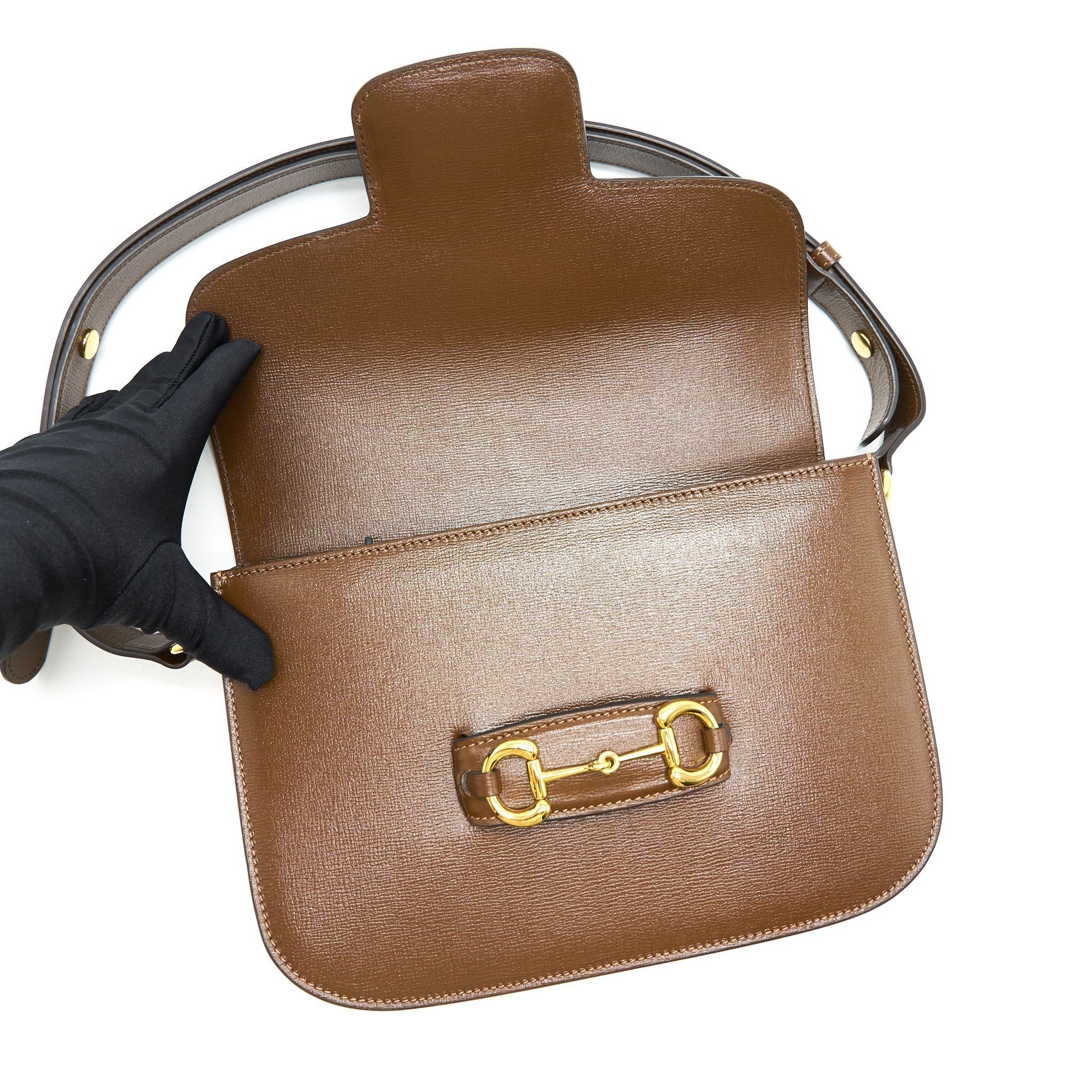 gucci-1955-horsebit-leather-shoulder-bag-brown