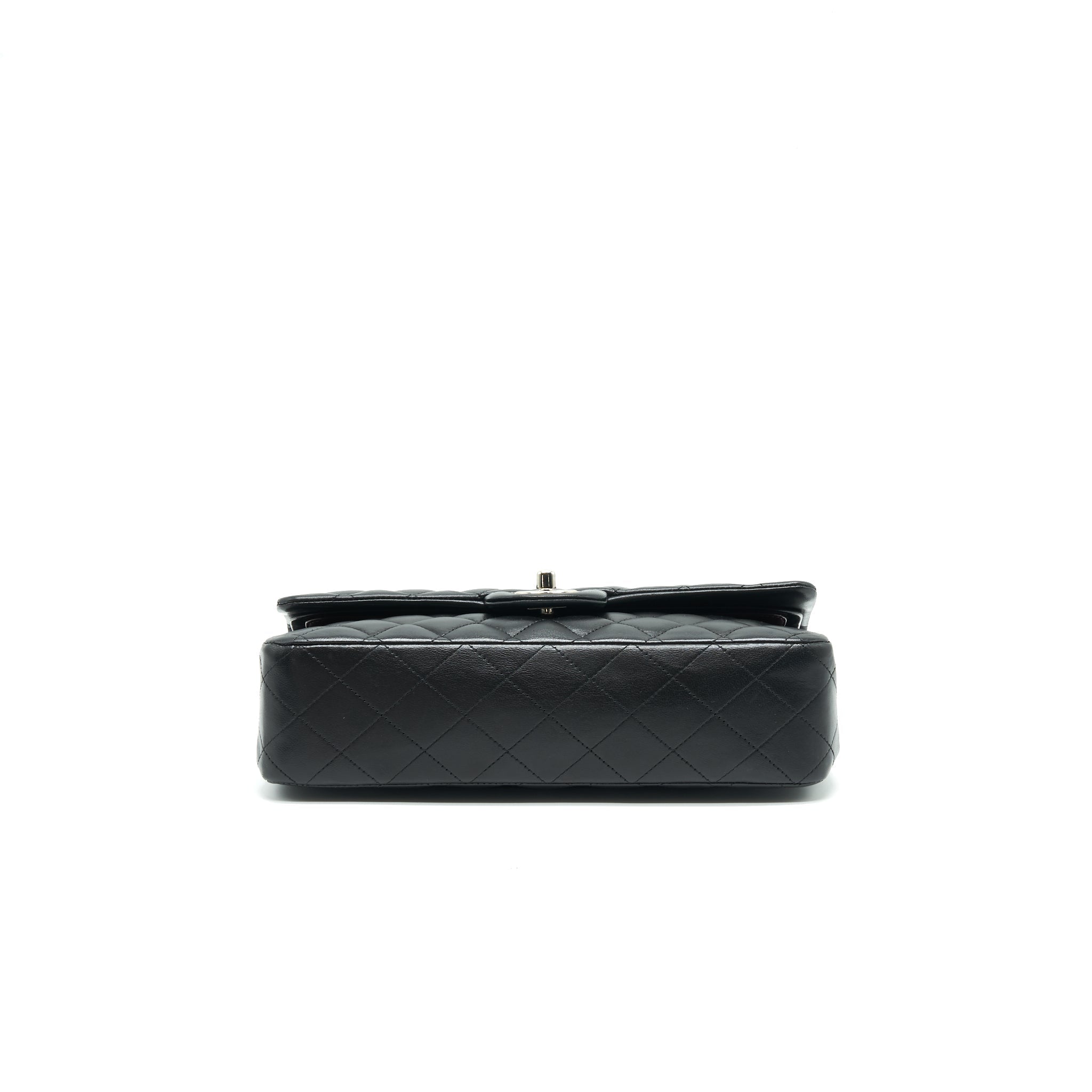 chanel-classic-double-flap-lambskin-black-shw-serial-13