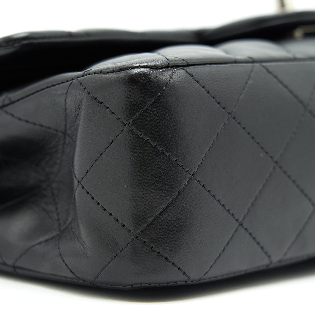 chanel-classic-double-flap-lambskin-black-shw-serial-13
