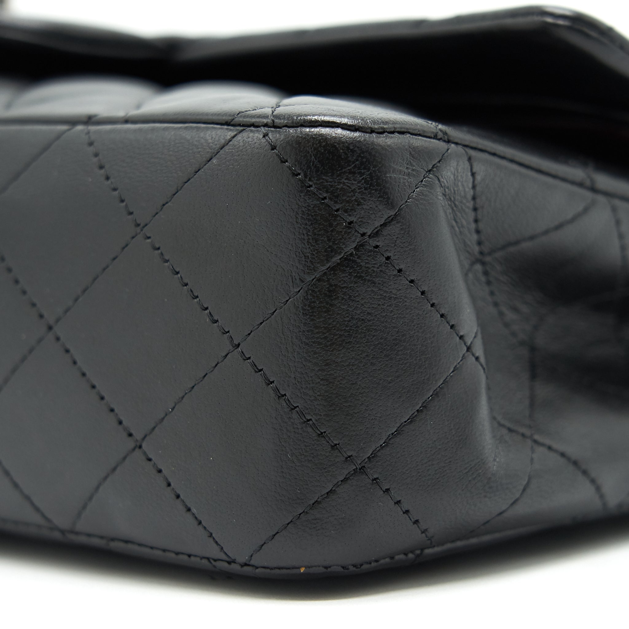 chanel-classic-double-flap-lambskin-black-shw-serial-13