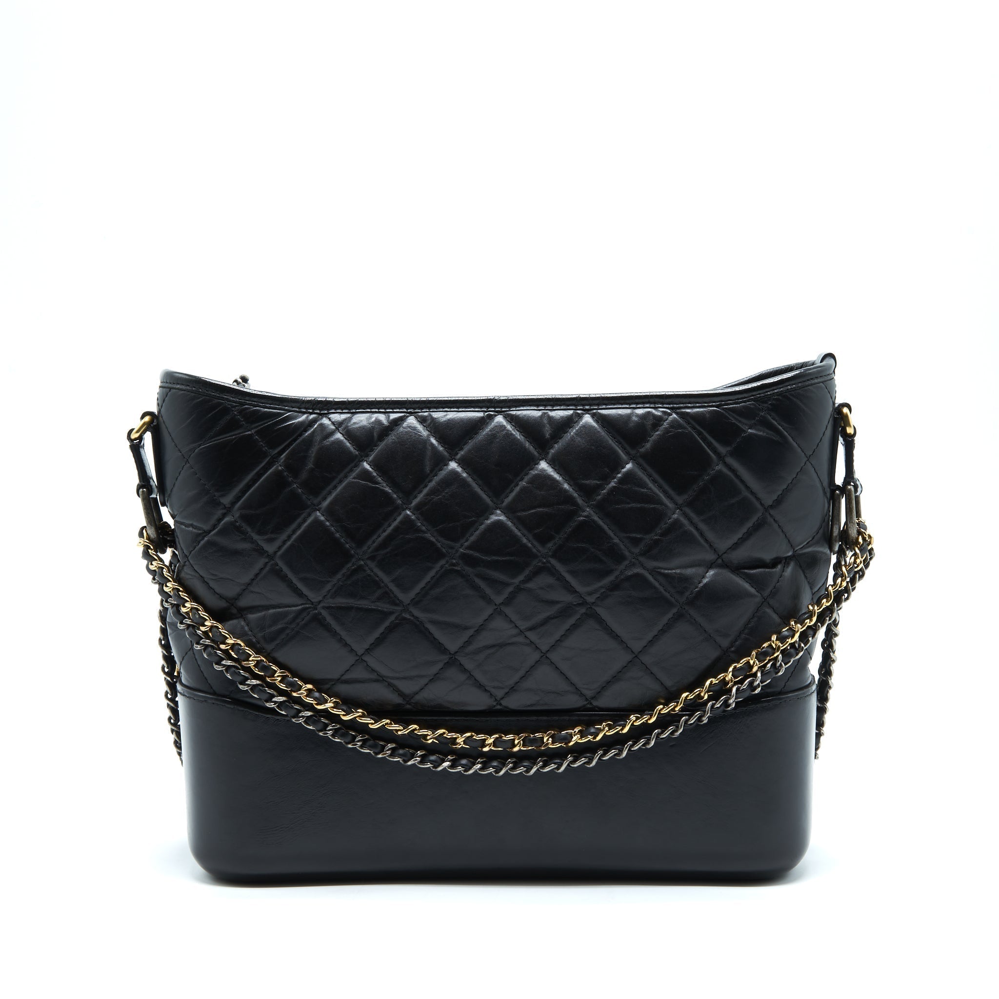 chanel-large-gabrielle-hobo-bag-black-gold-sliver-hardware