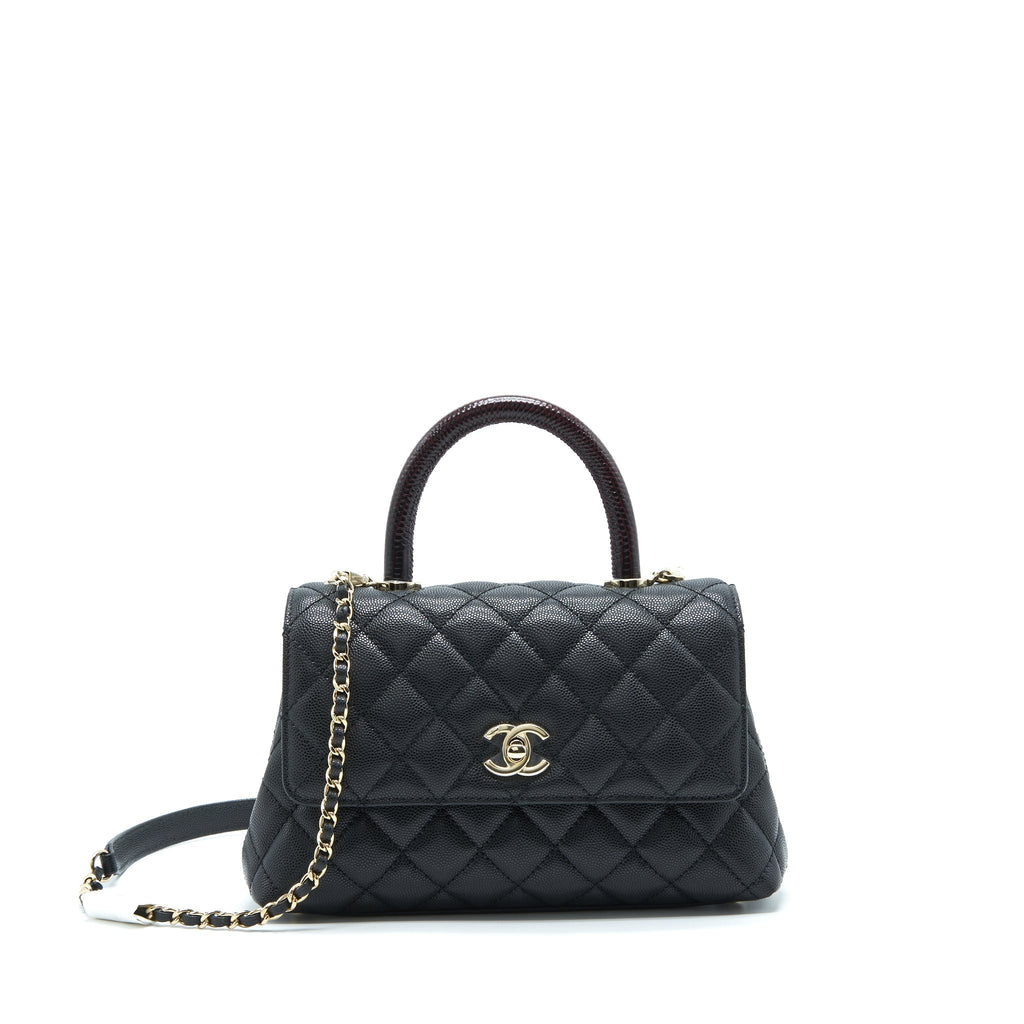 chanel-small-coco-handle-caviar-black-lghw-with-red-embossed-handle