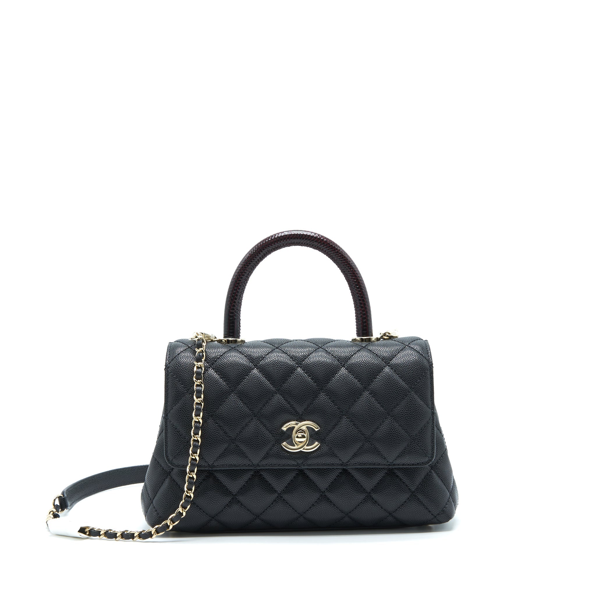 chanel-small-coco-handle-caviar-black-lghw-with-red-embossed-handle