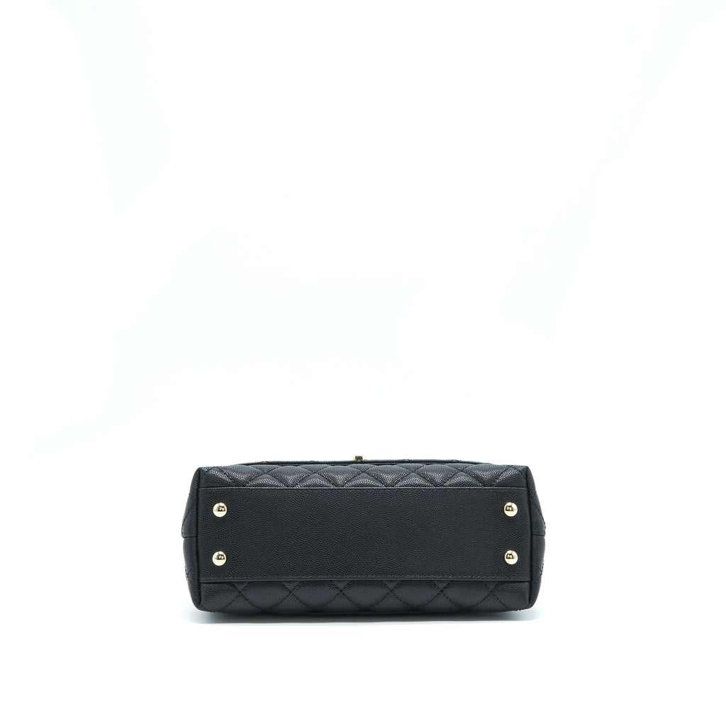 chanel-small-coco-handle-caviar-black-lghw-with-red-embossed-handle