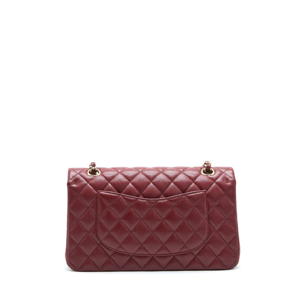 chanel-medium-classic-double-flap-bag-caviar-dark-red-lghw