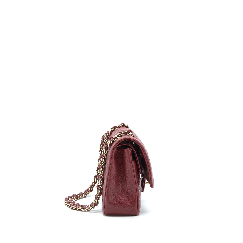 chanel-medium-classic-double-flap-bag-caviar-dark-red-lghw