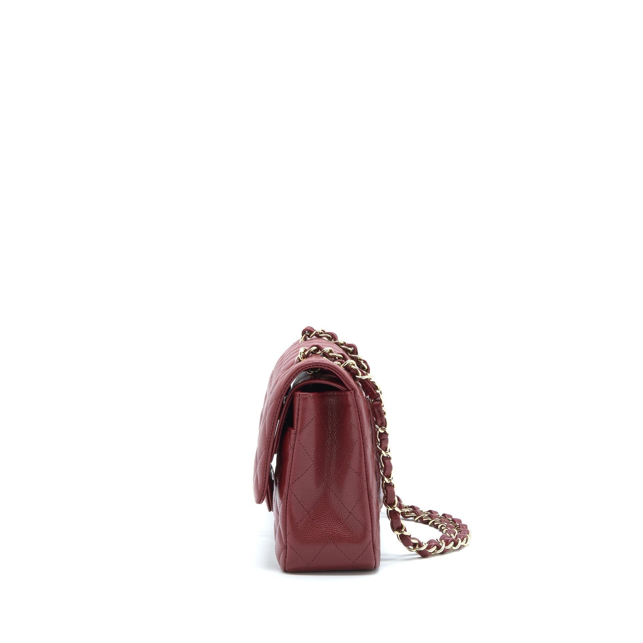 chanel-medium-classic-double-flap-bag-caviar-dark-red-lghw