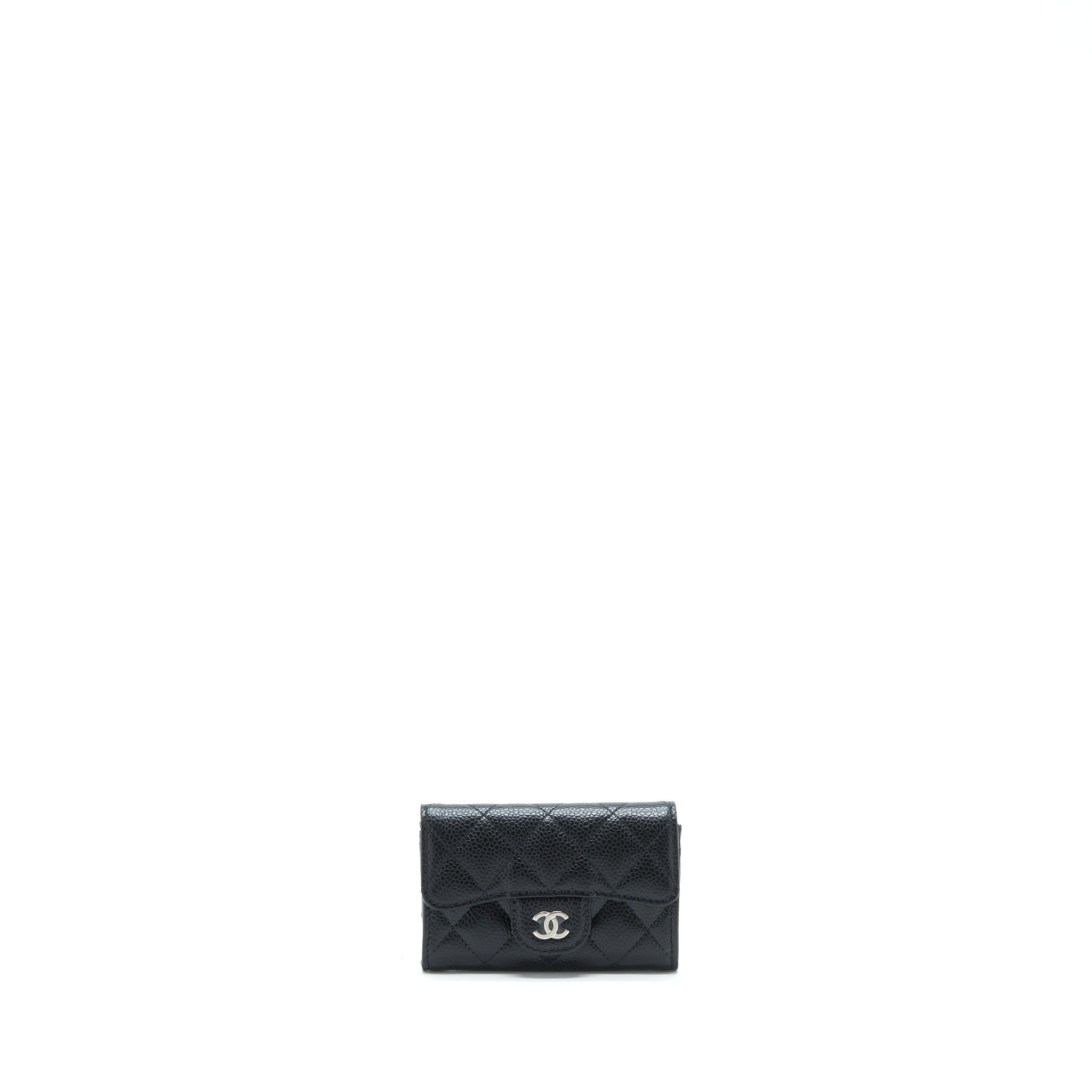 chanel-classic-flap-card-holder-caviar-black-shw-1