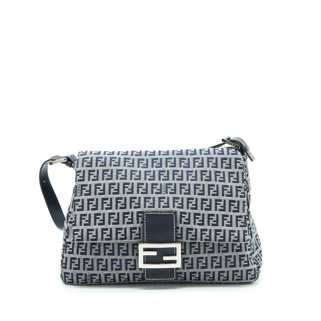 fendi-vintage-baguette-should-bag-fabric-black-grey-shw