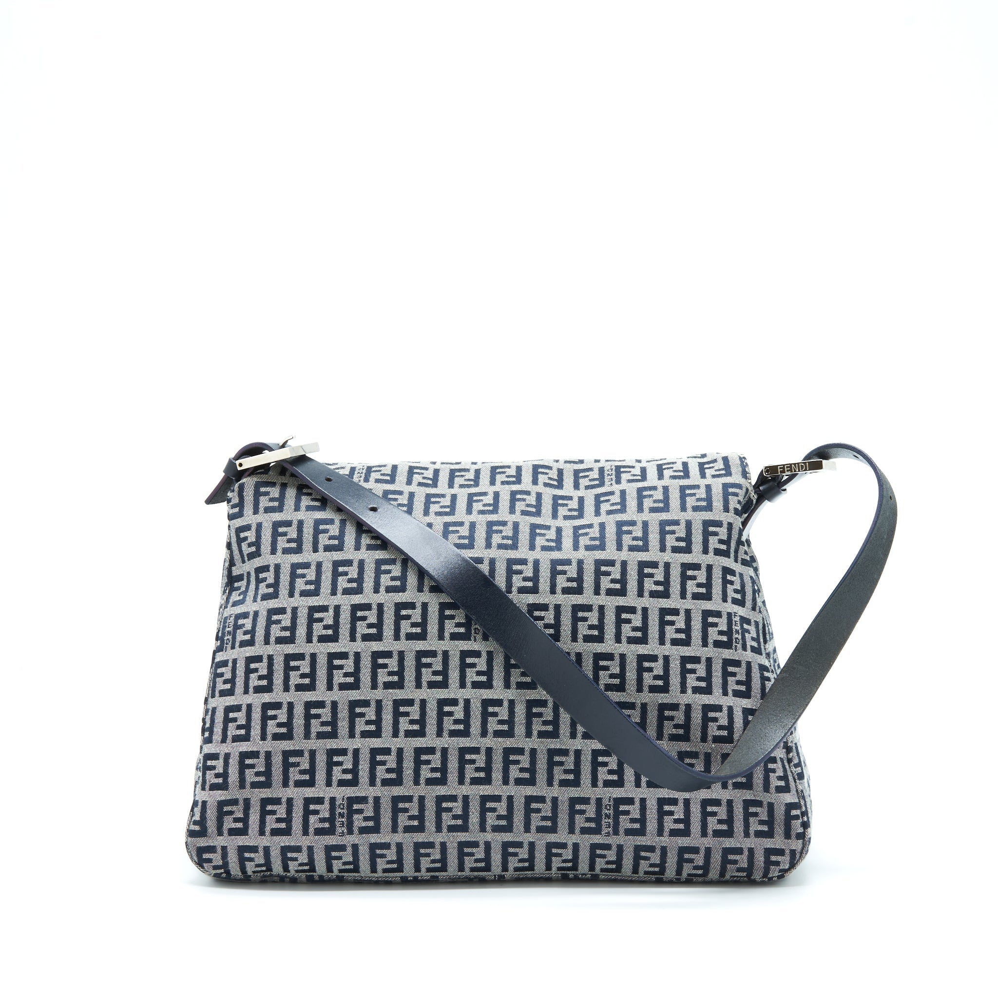 fendi-vintage-baguette-should-bag-fabric-black-grey-shw