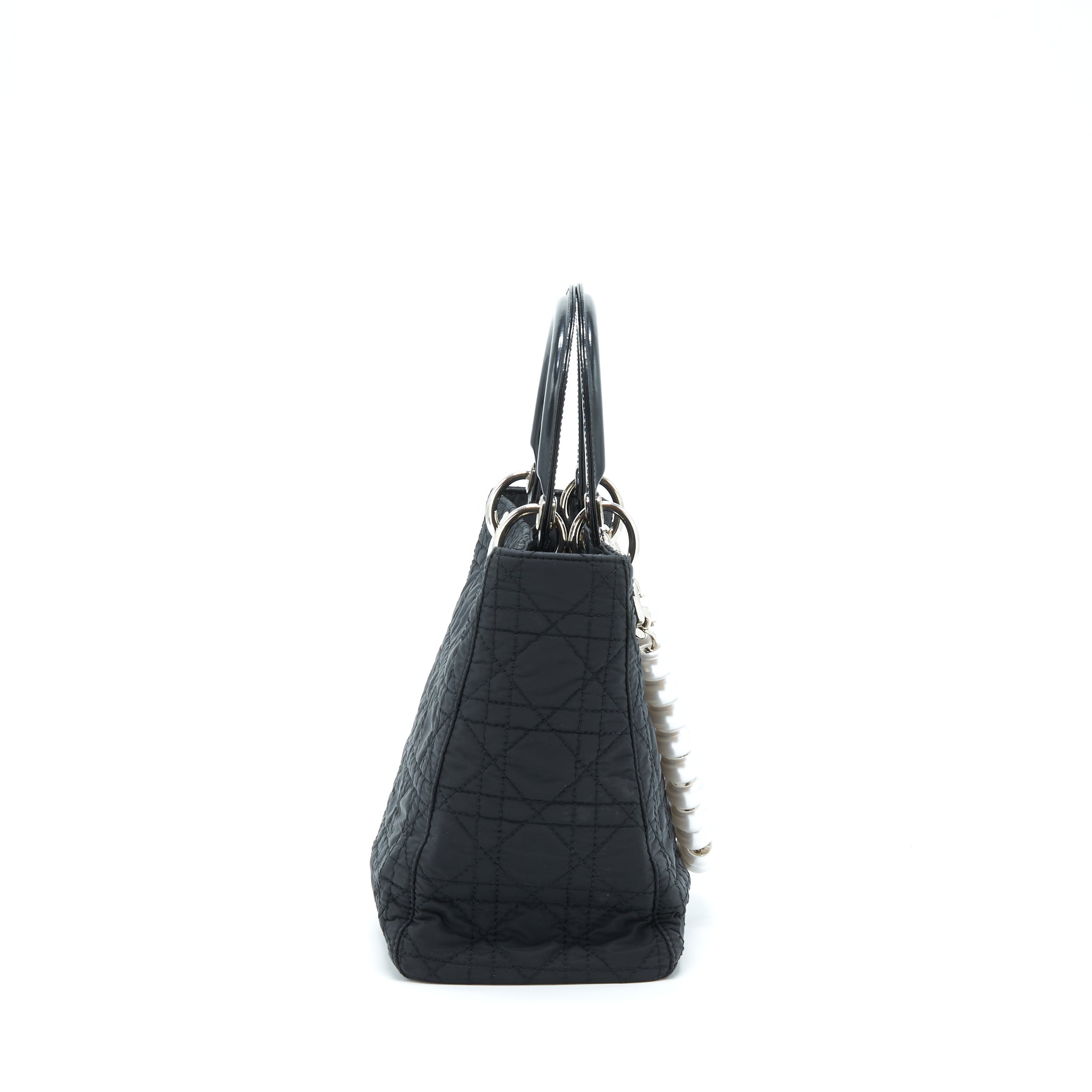 dior-vintage-medium-lady-dior-nylon-fabric-black-shw