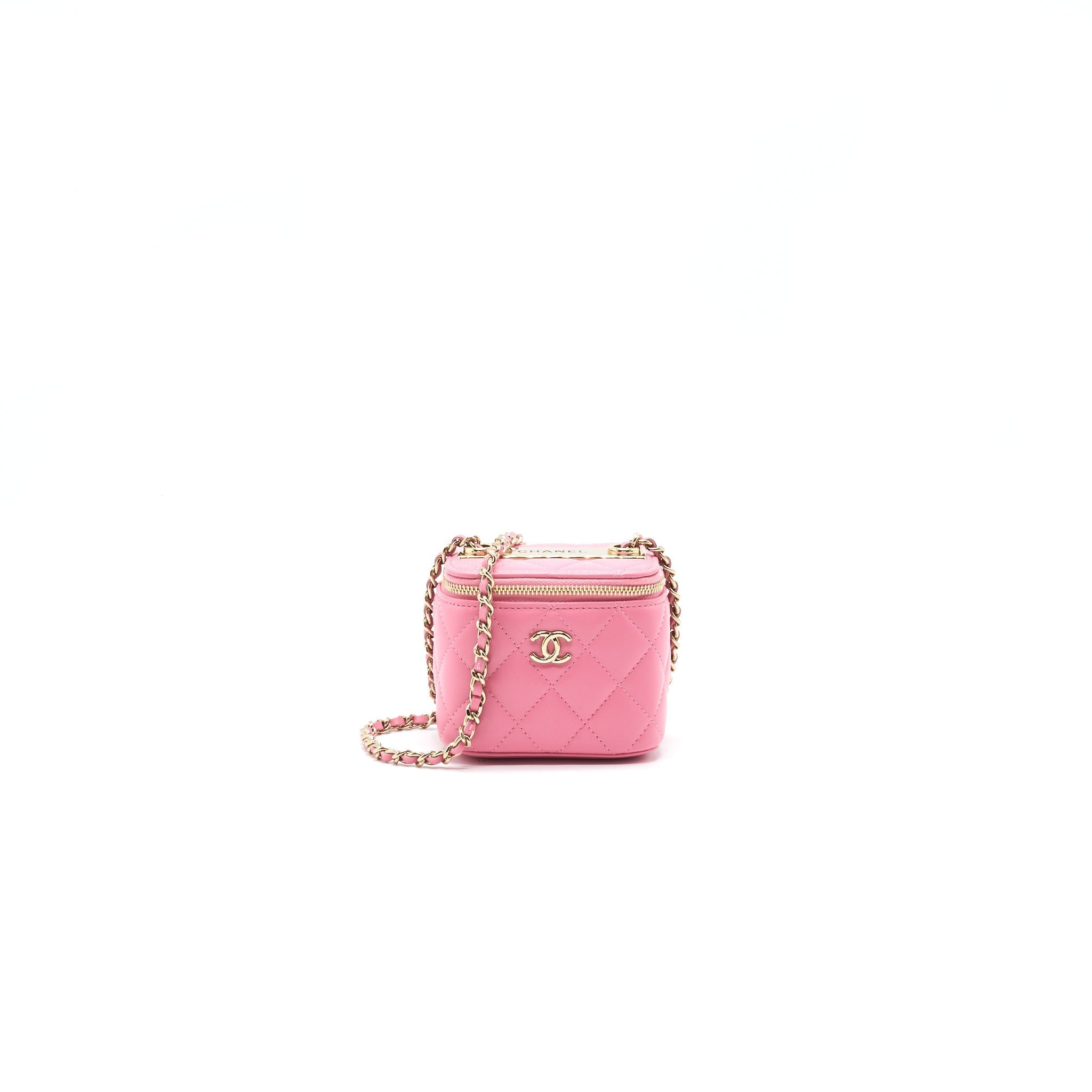 chanel-small-vanity-with-chain-pink