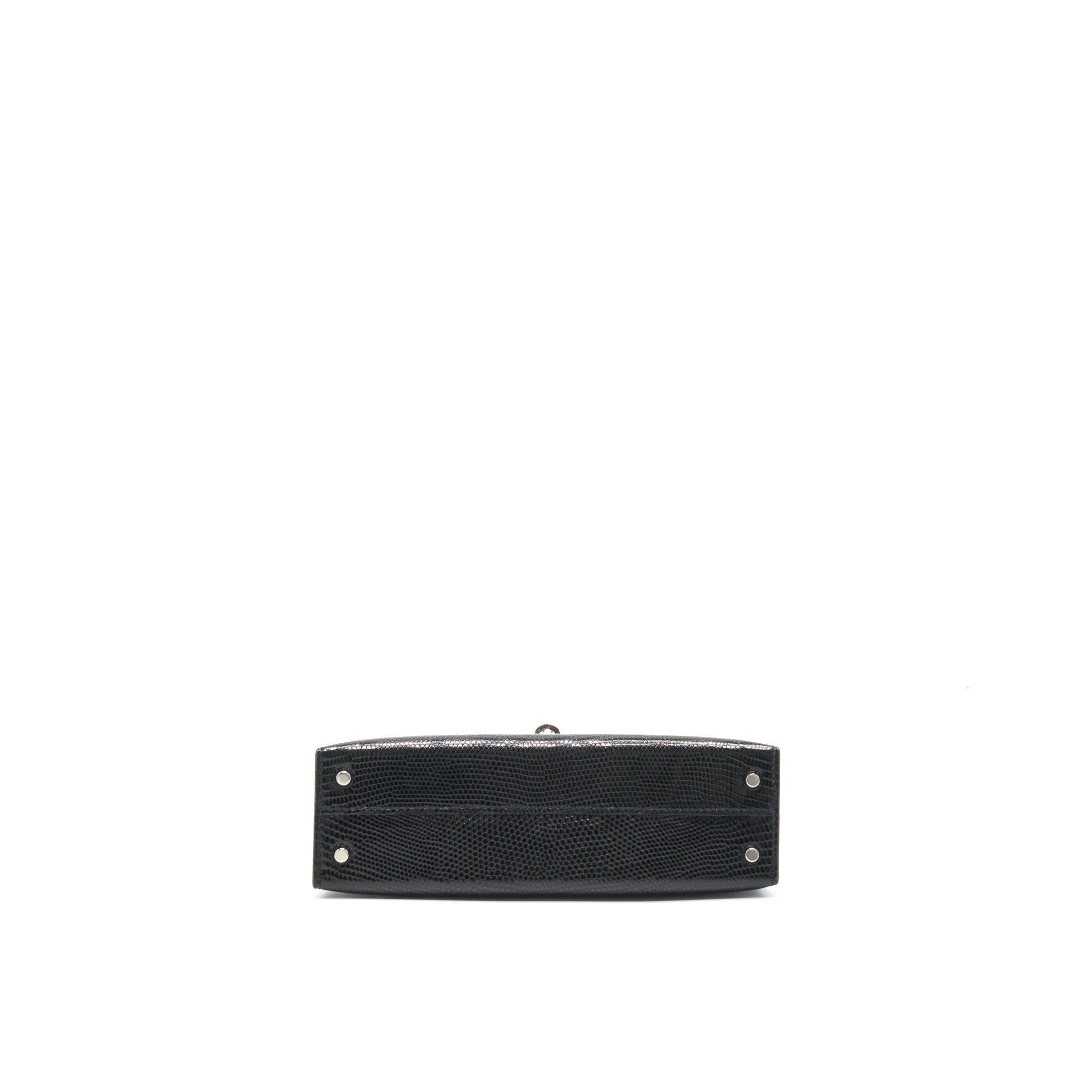 hermes-mini-kelly-20cm-lizard-black-shw