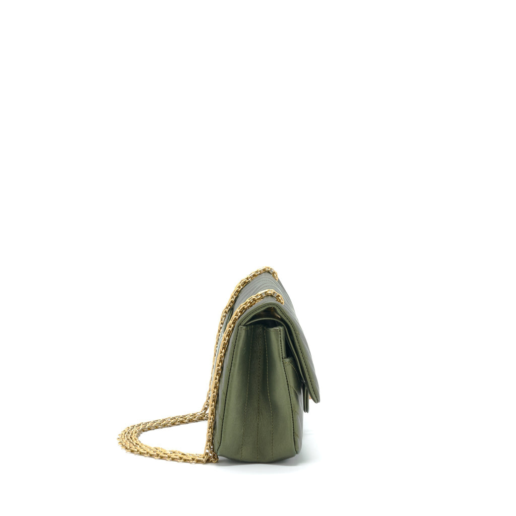 chanel-small-2-55-reissue-flap-bag-dark-green-brushed-gold-hardware