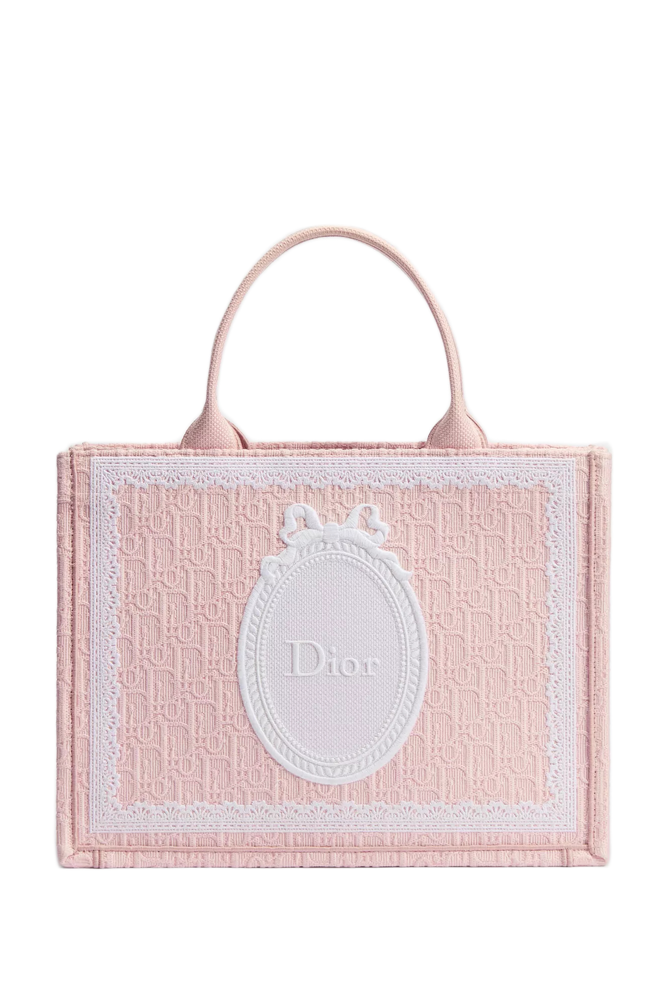 Dioramour Medium Dior Book Tote with Strap Soupir Pink Bag