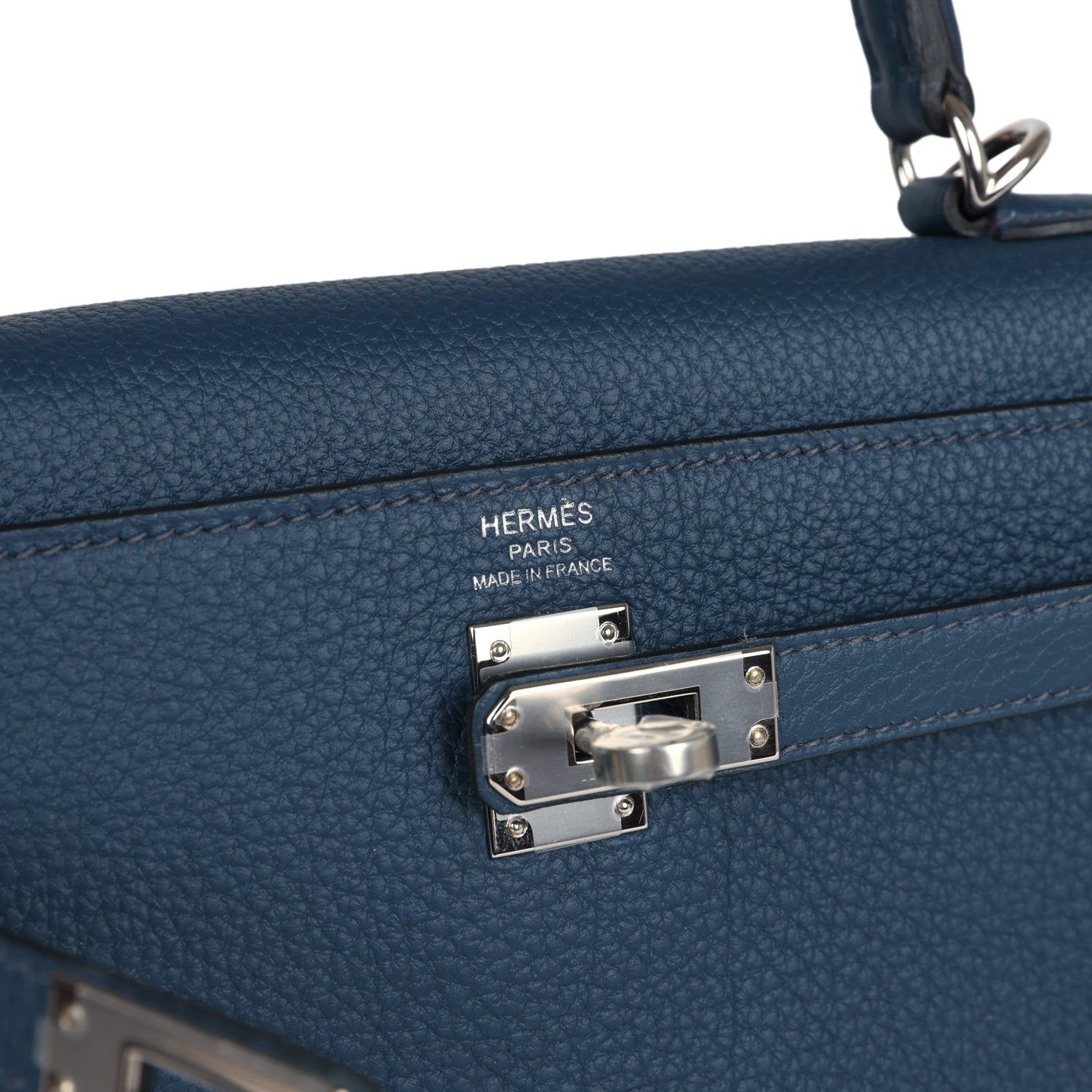 Kelly Retourne 25 Bleu De Prusse Togo Palladium Hardware Bag