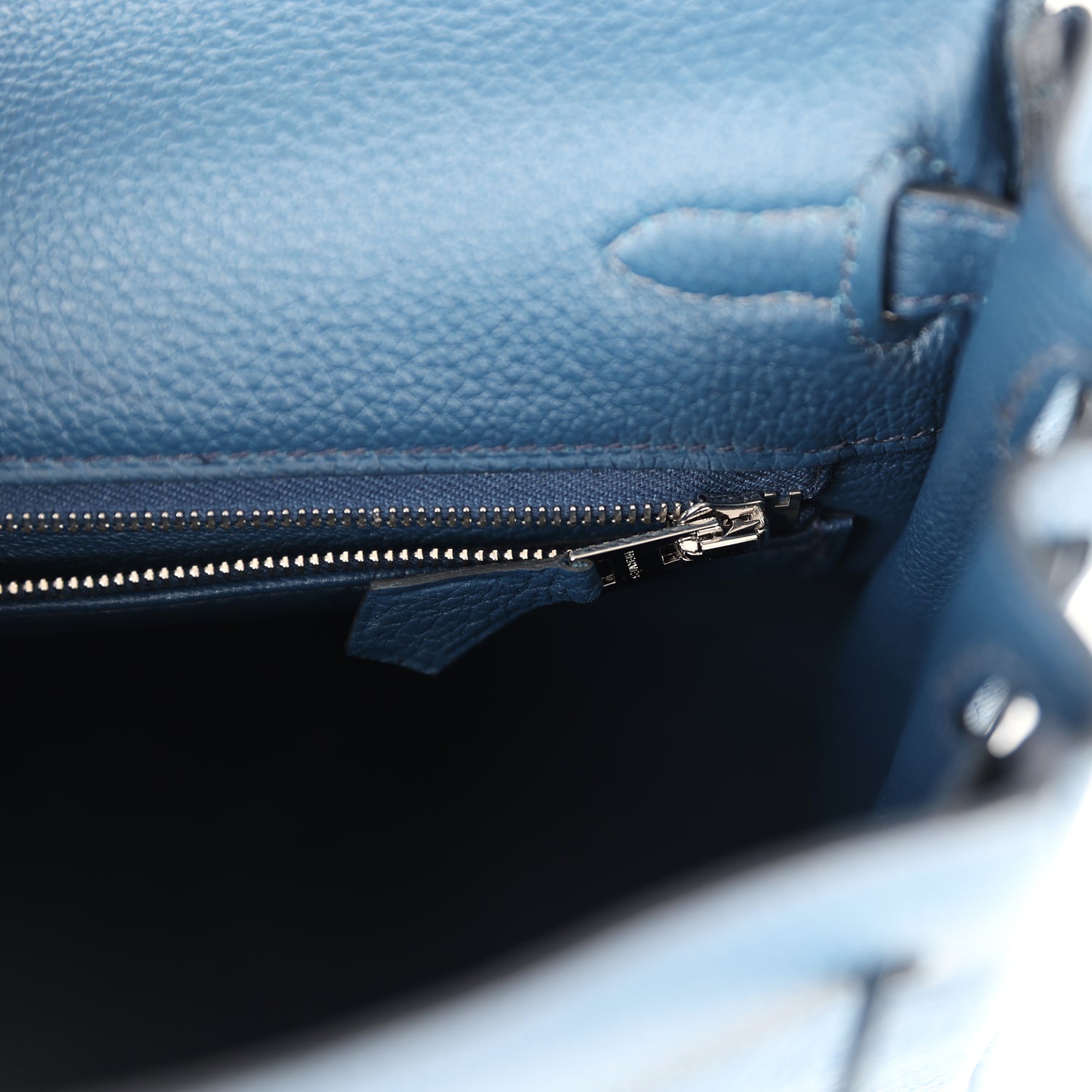 Kelly Retourne 25 Bleu De Prusse Togo Palladium Hardware Bag