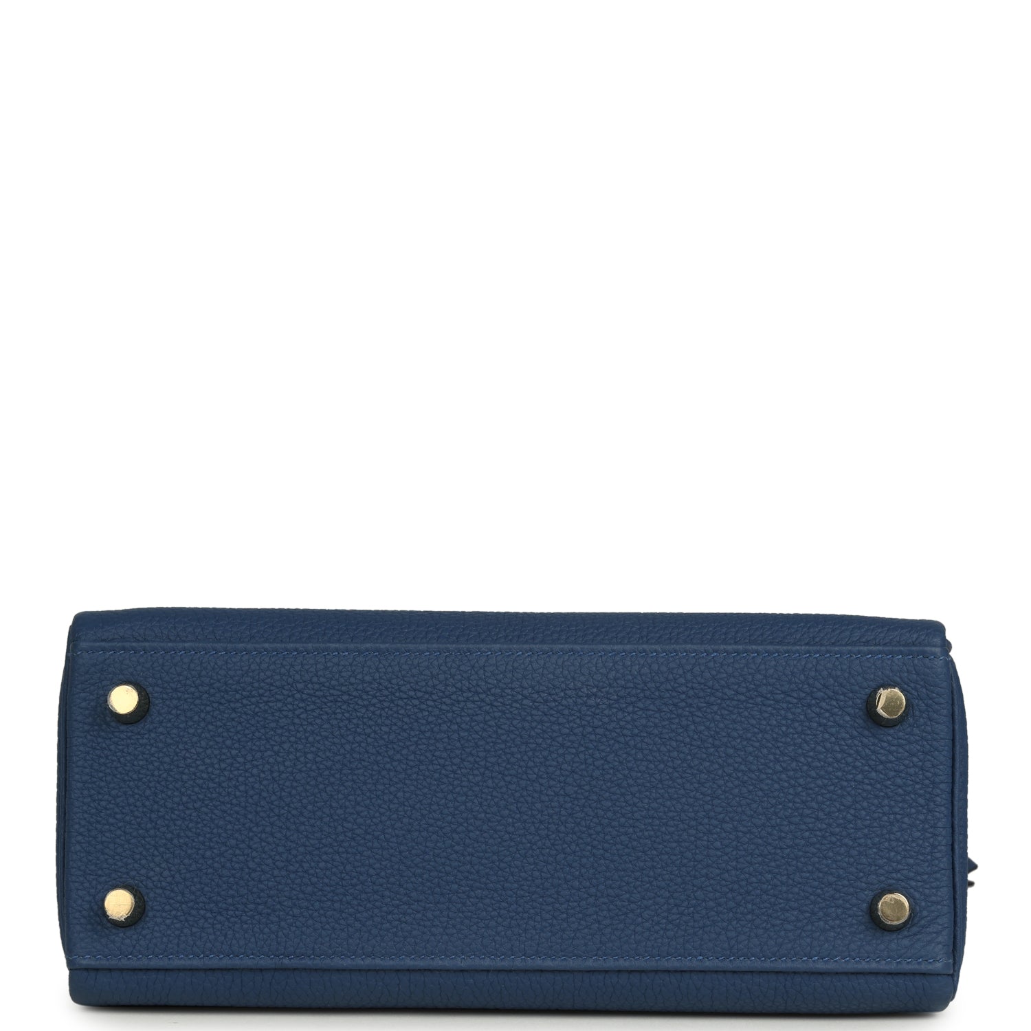 Kelly Retourne 25 Bleu Tie Togo Permabrass Hardware Bag