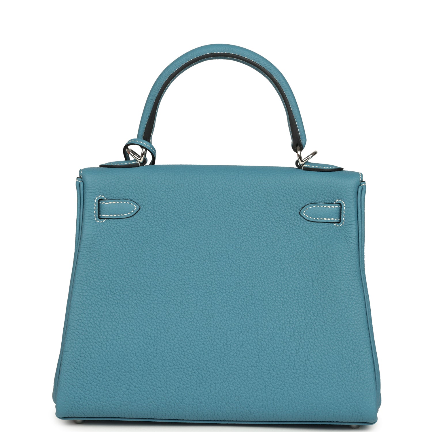 Kelly Retourne 25 Blue Jean Togo Palladium Hardware Bag