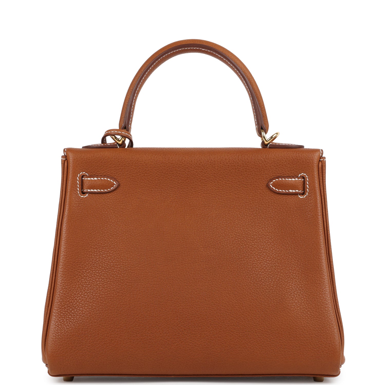 Kelly Retourne 25 Fauve Barenia Faubourg Gold Hardware Bag