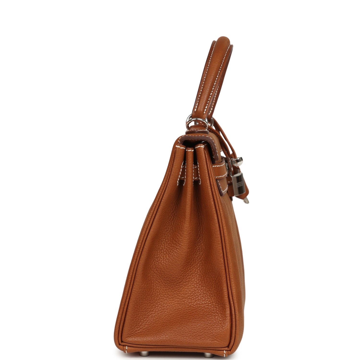 Kelly Retourne 25 Fauve Barenia Faubourg Palladium Hardware Bag