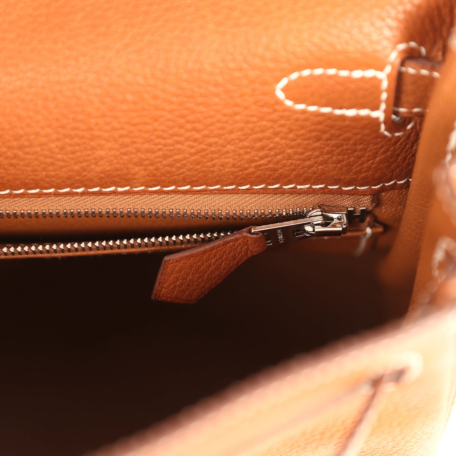 Kelly Retourne 25 Fauve Barenia Faubourg Palladium Hardware Bag