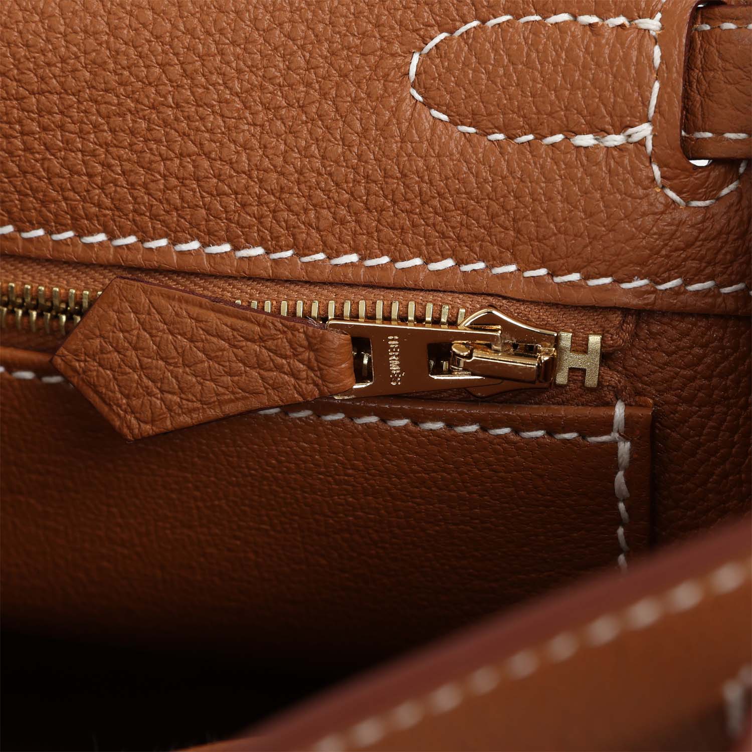 Kelly Retourne 25 Gold Togo Gold Hardware Bag