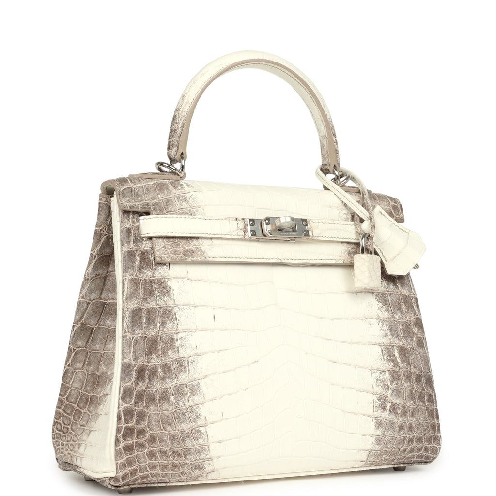 Kelly Retourne 25 Himalaya Niloticus Crocodile Palladium Hardware Bag