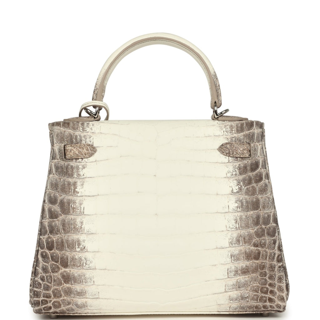 Kelly Retourne 25 Himalaya Niloticus Crocodile Palladium Hardware Bag