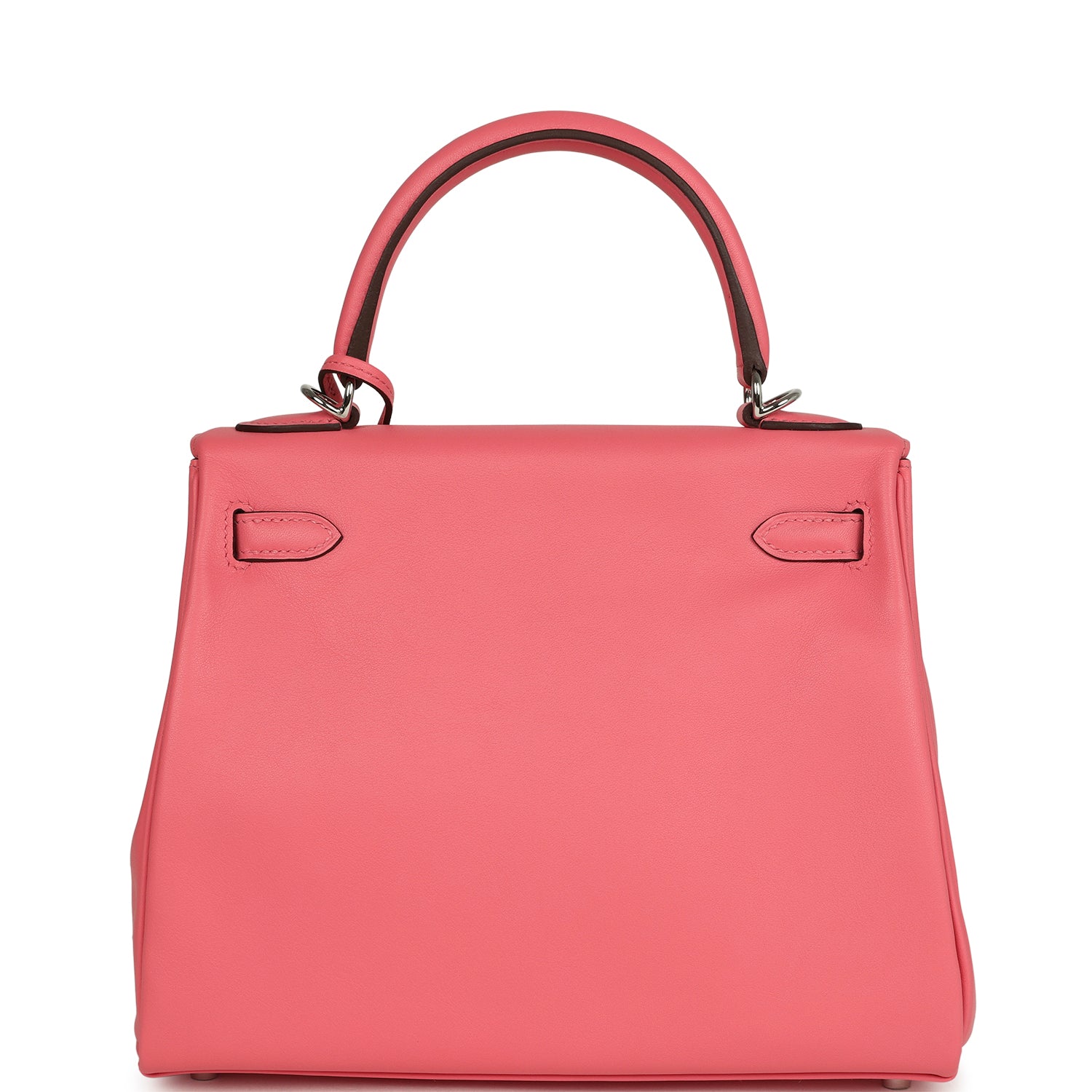 Kelly Retourne 25 Rose Azalee Swift Palladium Hardware Bag