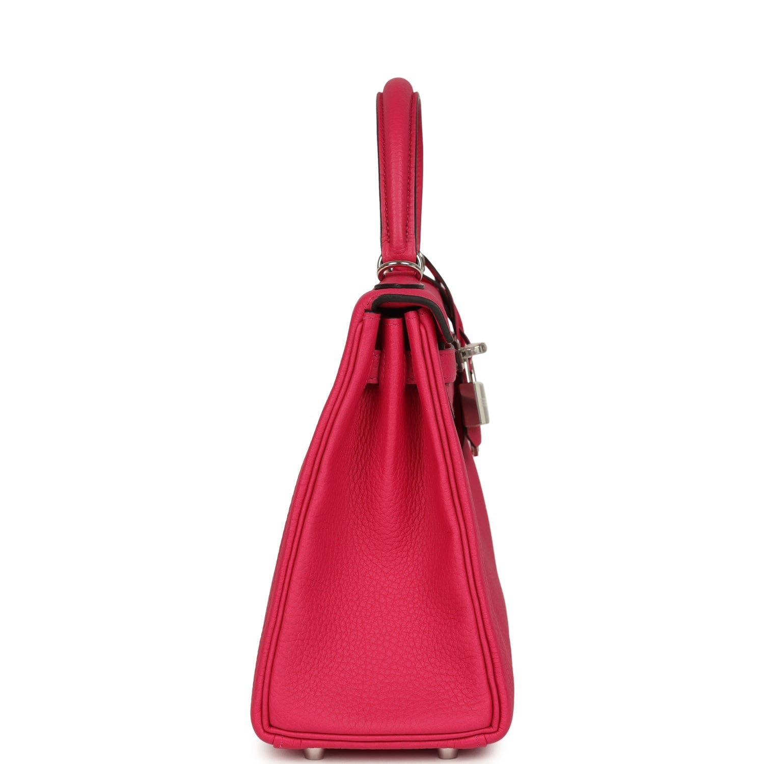 Kelly Retourne 25 Rose Mexico Togo Palladium Hardware Bag