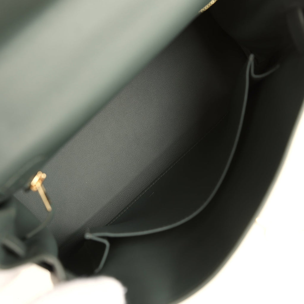 Kelly Retourne 25 Vert Mangrove Swift Permabrass Hardware Bag