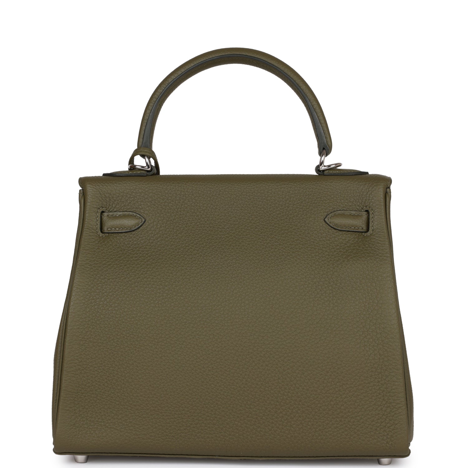 Kelly Retourne 25 Vert Veronese Togo Palladium Hardware Bag