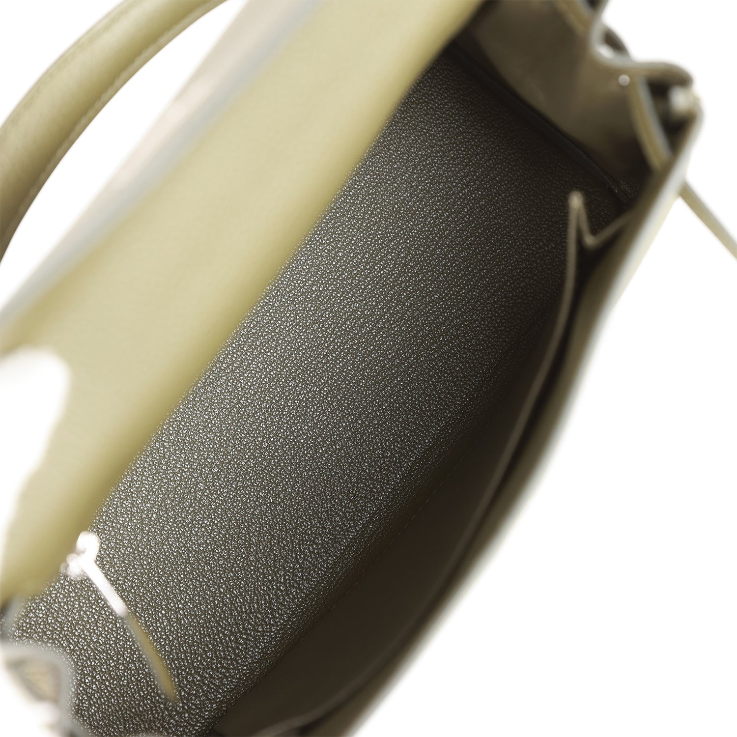 Kelly Retourne 25 Vert Veronese Togo Palladium Hardware Bag
