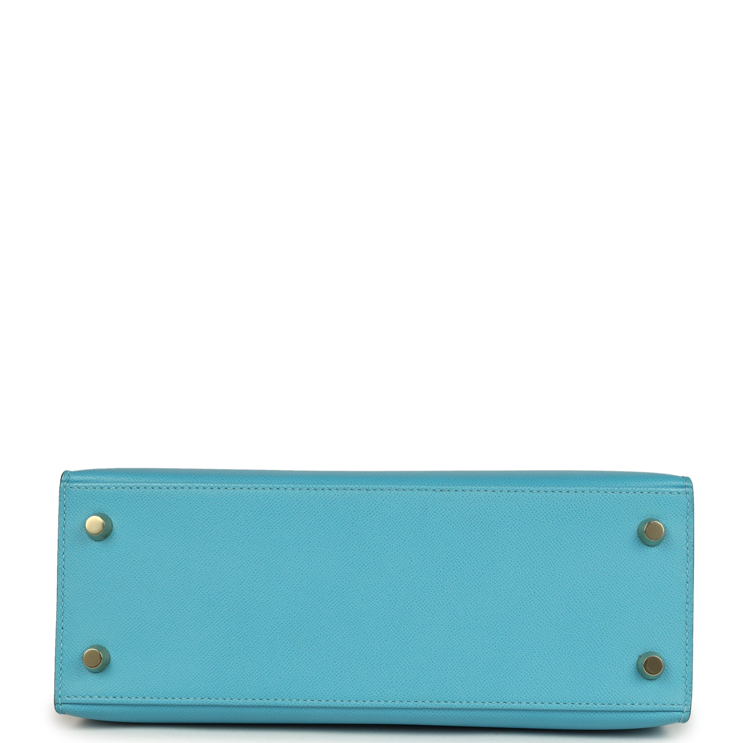 Kelly Sellier 25 Bleu Du Nord Madame Palladium Hardware Bag