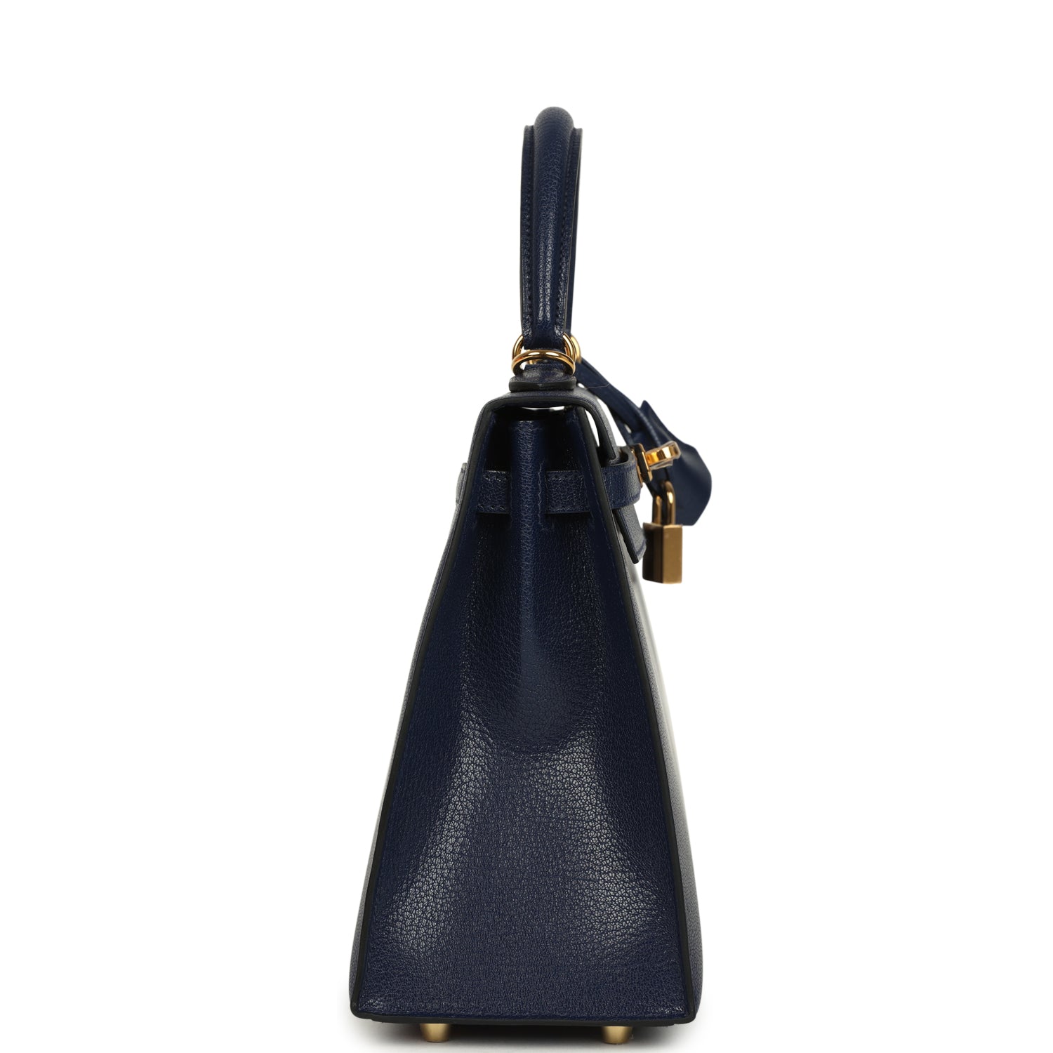 Kelly Sellier 25 Bleu Saphir Chevre Chamkila Gold Hardware Bag