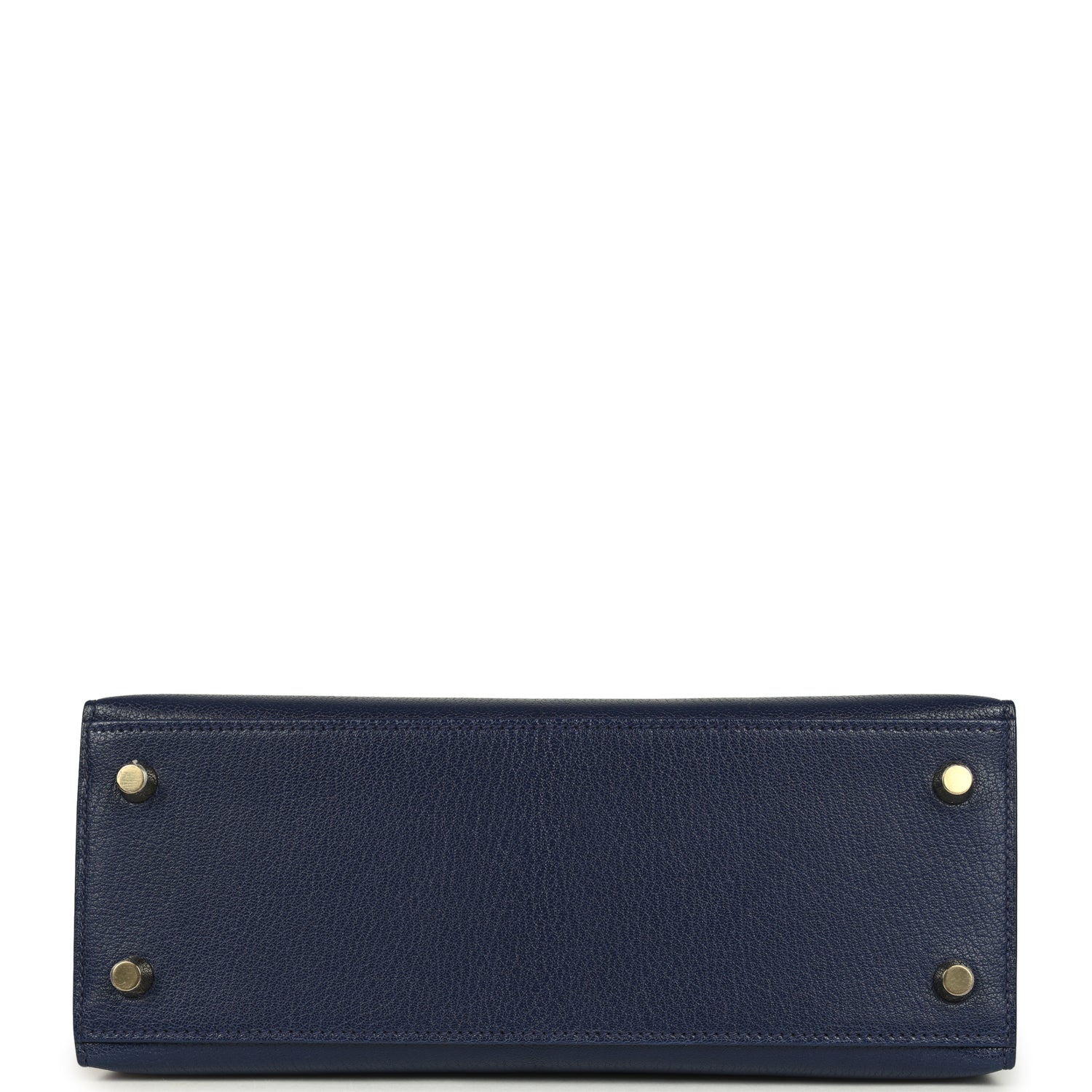 Kelly Sellier 25 Bleu Saphir Chevre Chamkila Gold Hardware Bag
