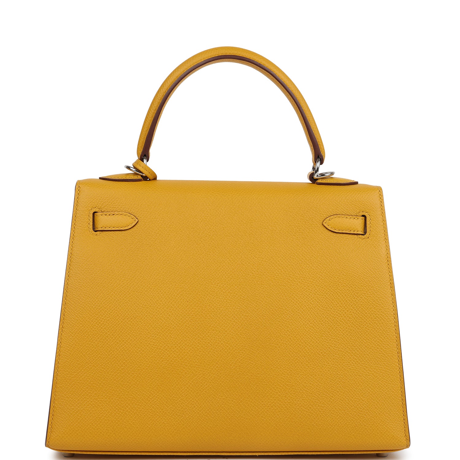 Kelly Sellier 25 Jaune Ambre Epsom Gold Hardware Bag
