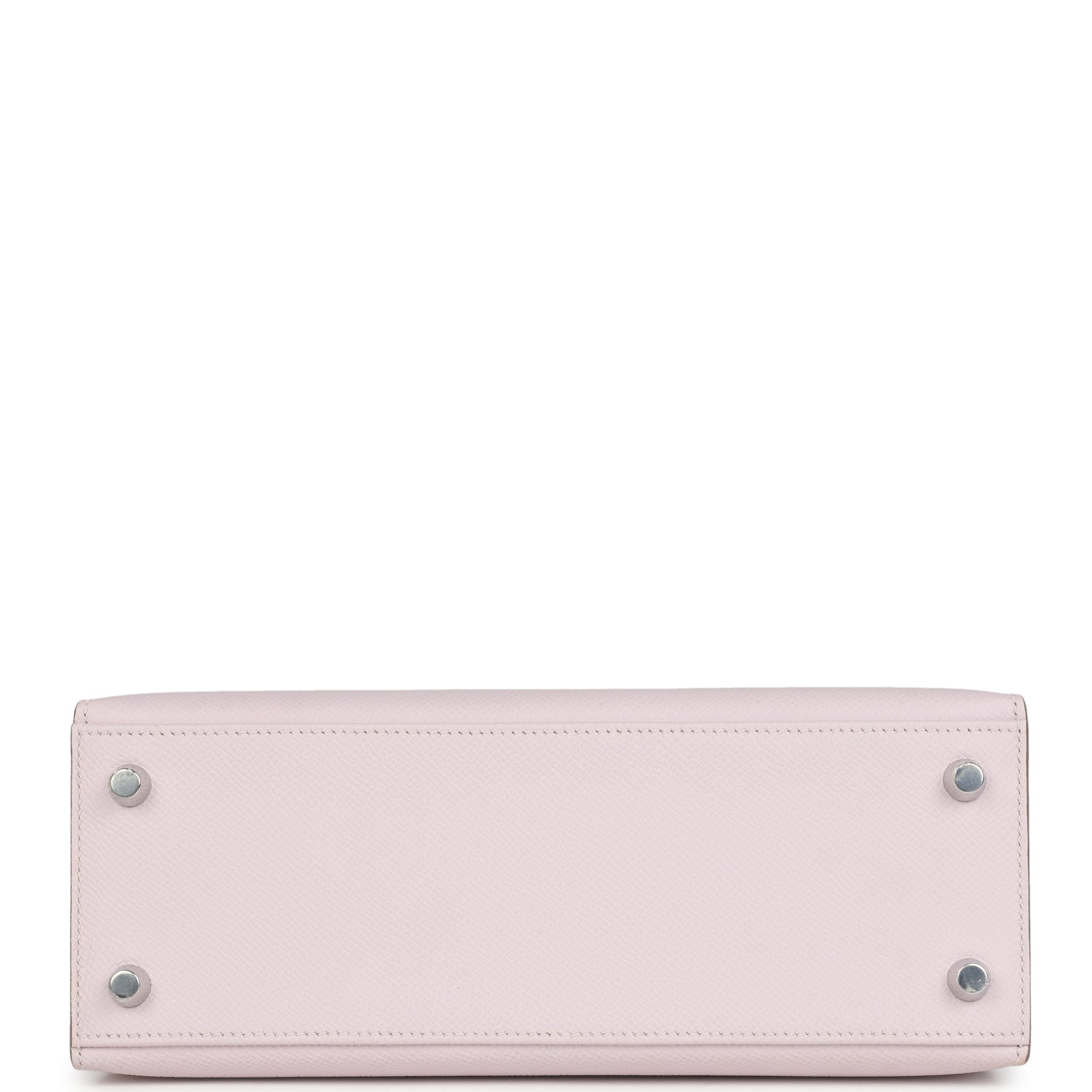 Kelly Sellier 25 Mauve Pale Epsom Palladium Hardware Bag