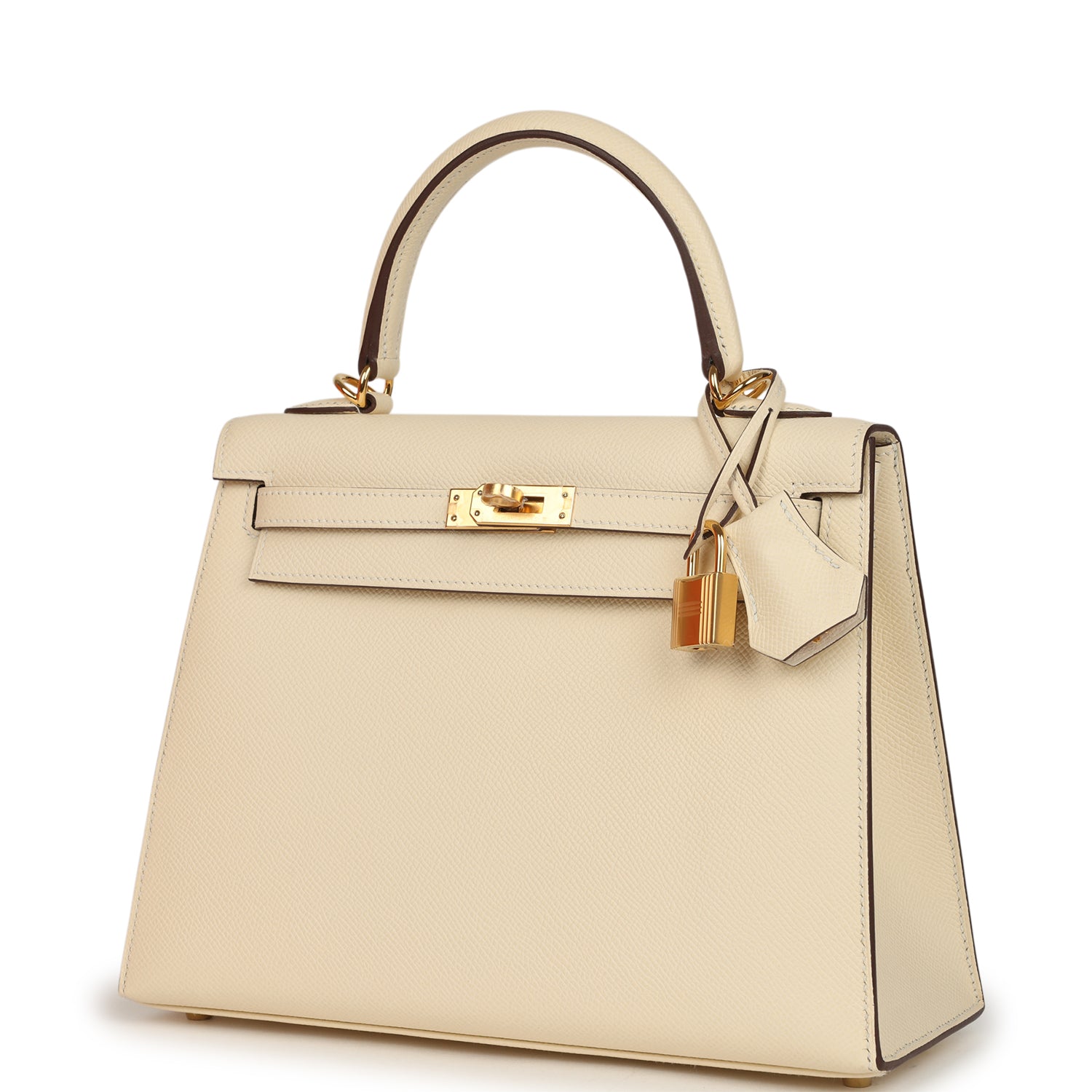 Kelly Sellier 25 Nata Epsom Gold Hardware Bag