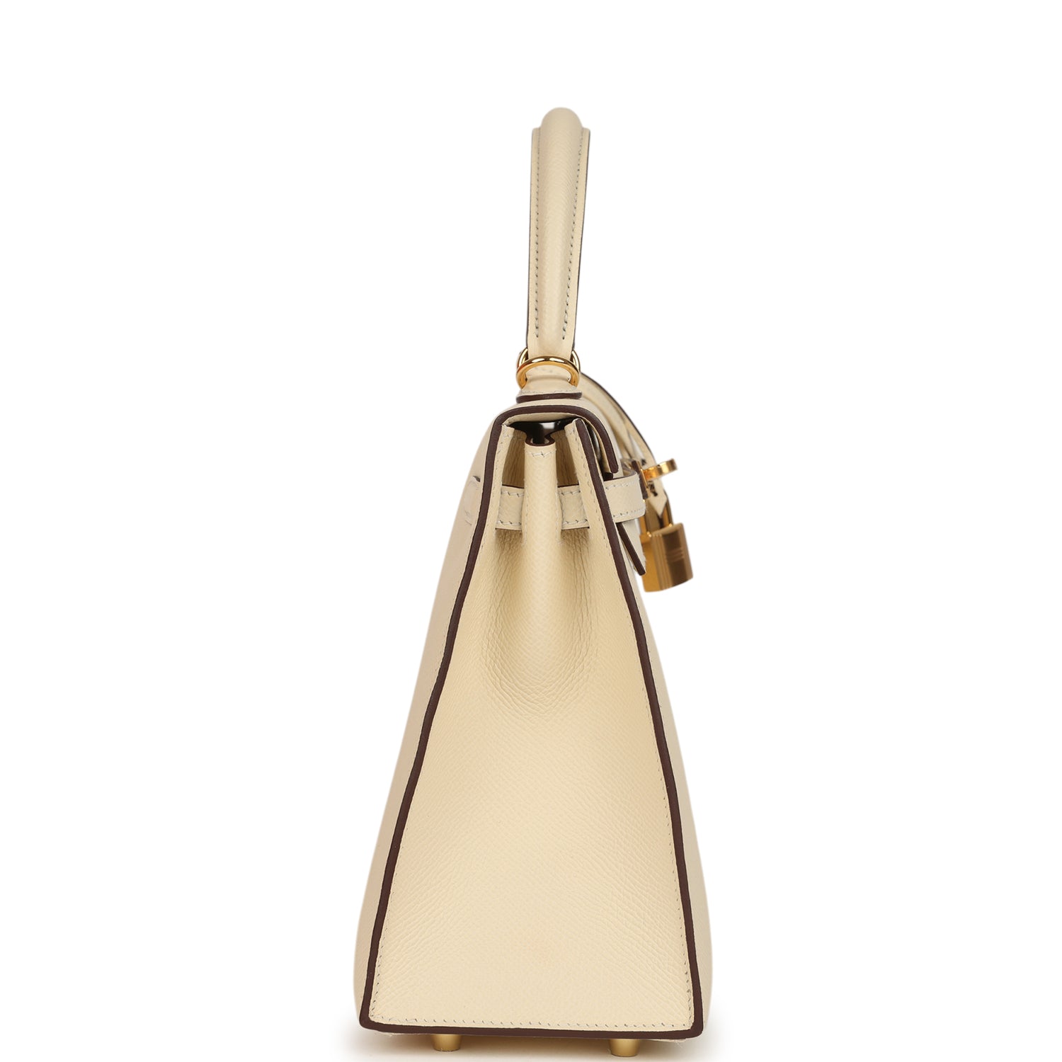 Kelly Sellier 25 Nata Epsom Gold Hardware Bag