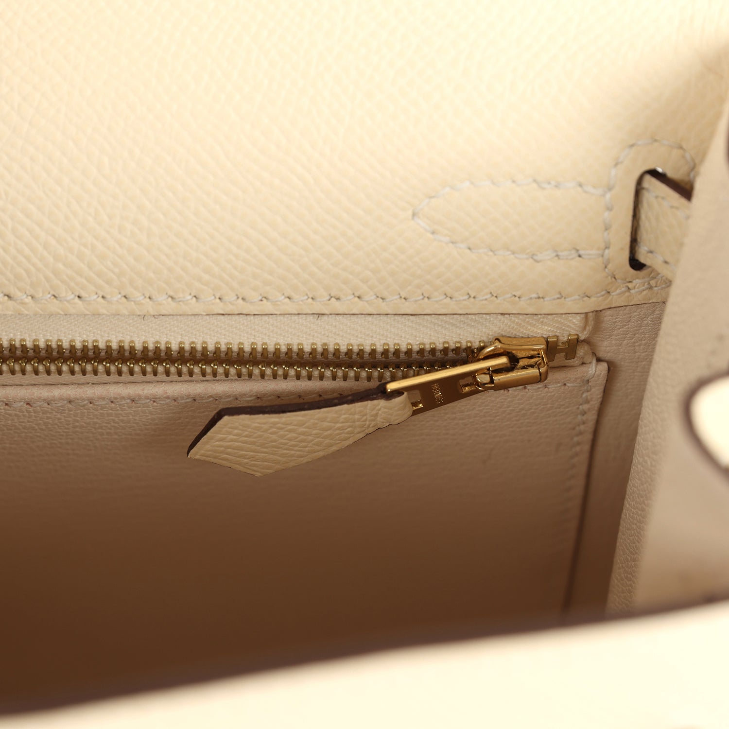 Kelly Sellier 25 Nata Epsom Gold Hardware Bag