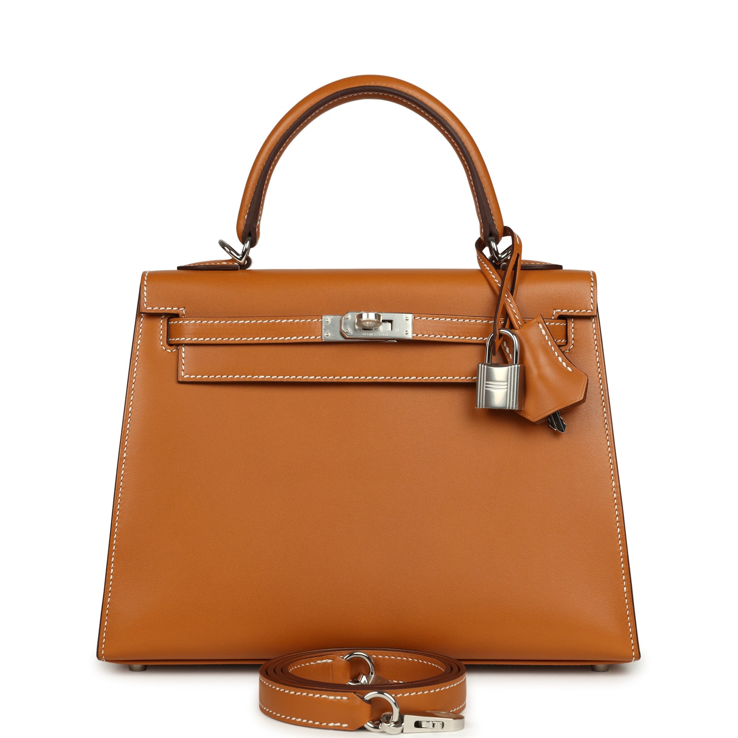 Kelly Sellier 25 Naturel Sable Butler Palladium Hardware Bag