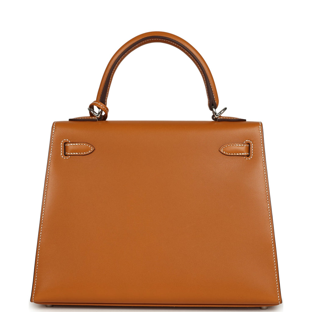 Kelly Sellier 25 Naturel Sable Butler Palladium Hardware Bag