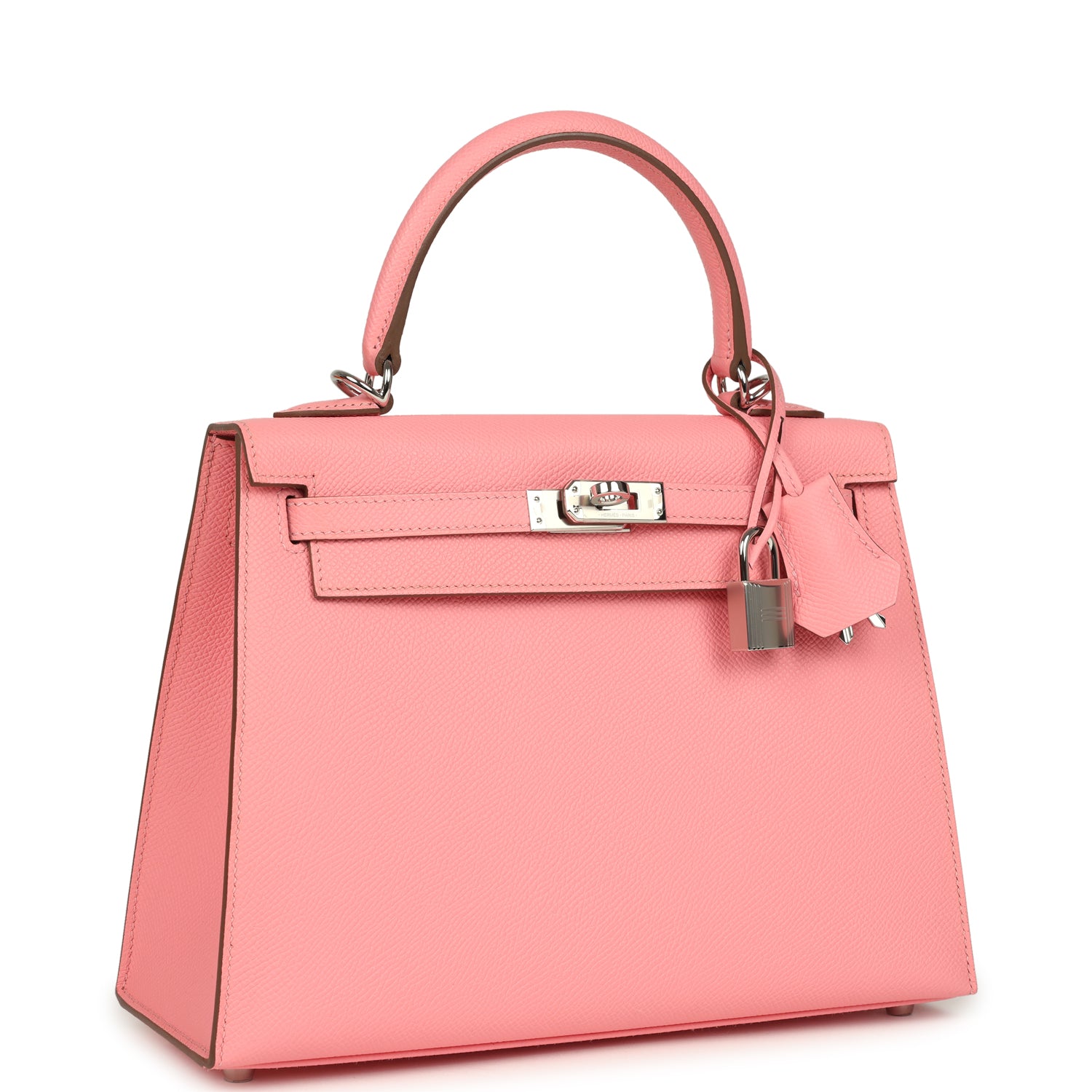 Kelly Sellier 25 Rose Confetti Epsom Palladium Hardware Bag