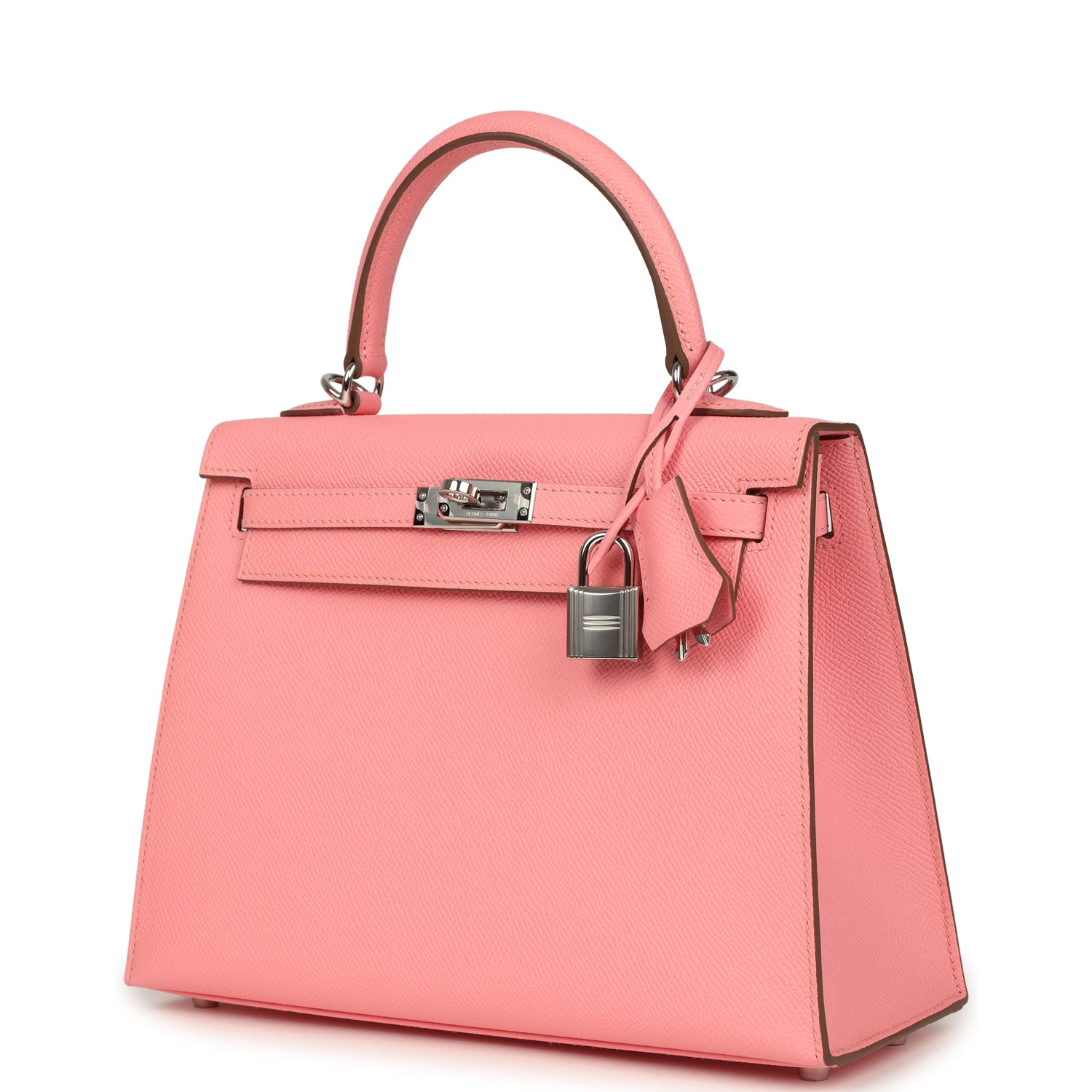 Kelly Sellier 25 Rose Confetti Epsom Palladium Hardware Bag